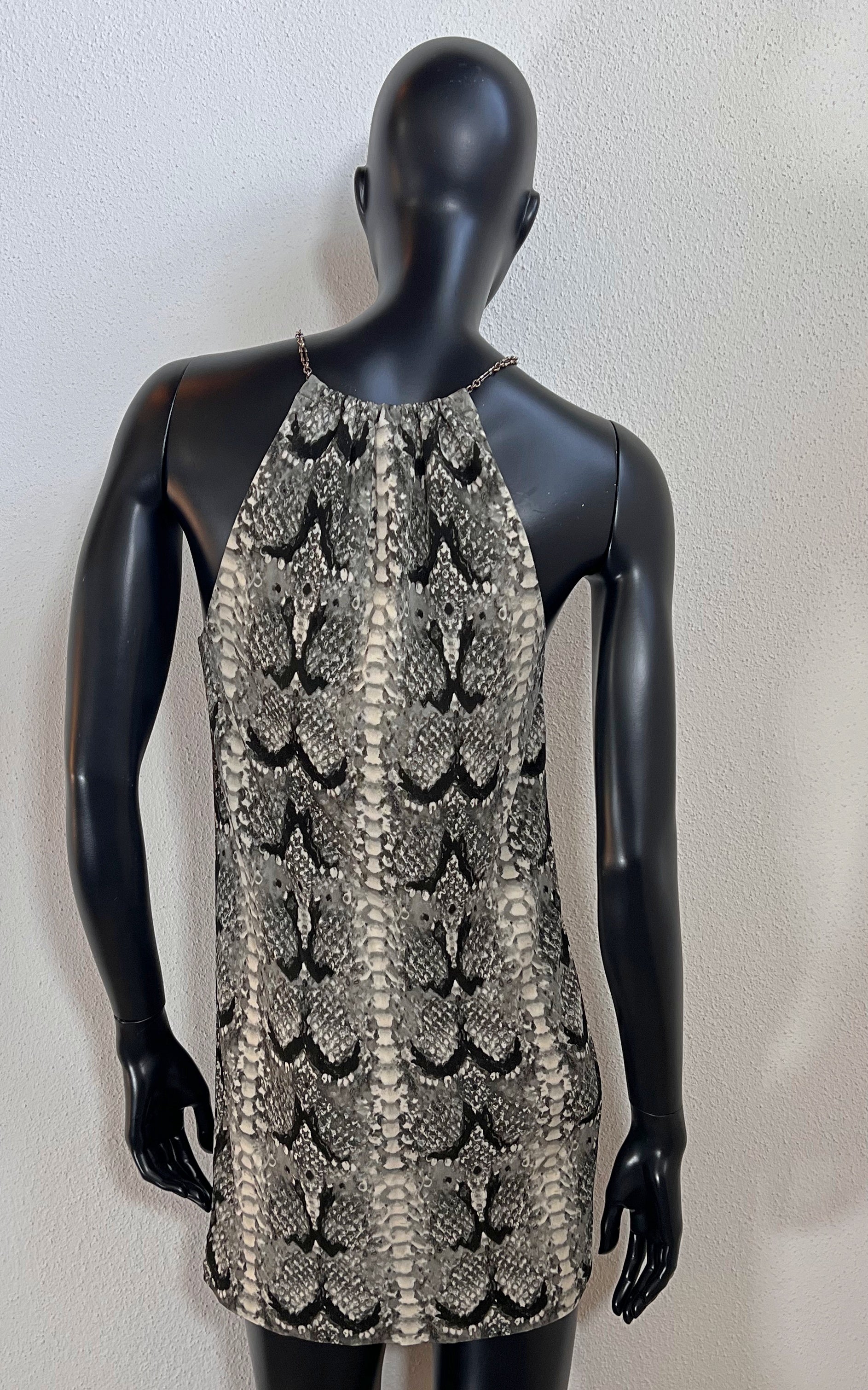 Saint Laurent Snake Print Dress