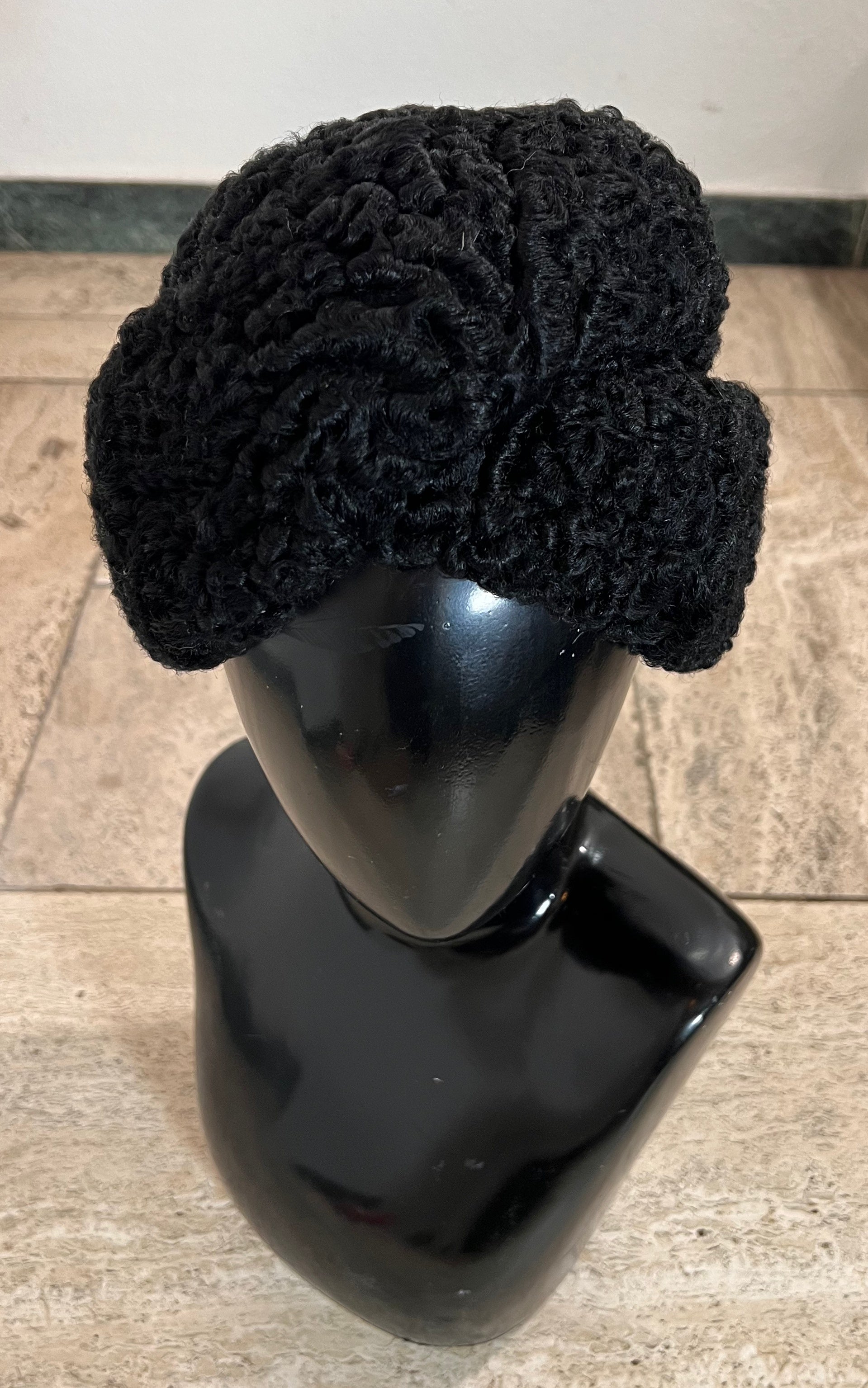 Vintage Persian Lamb Turban Hat