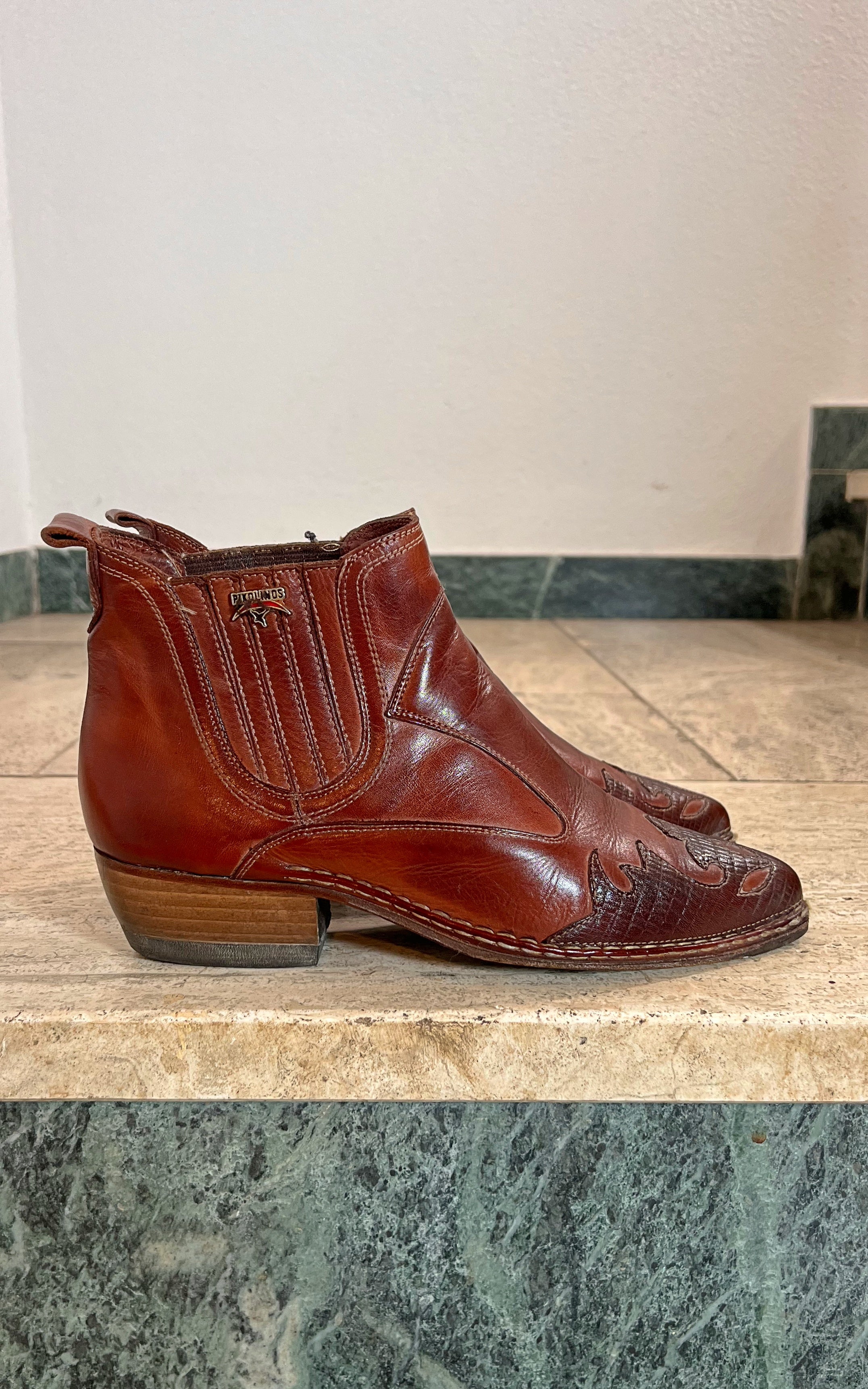 Vintage Pikolinos Cowboy Boots 39