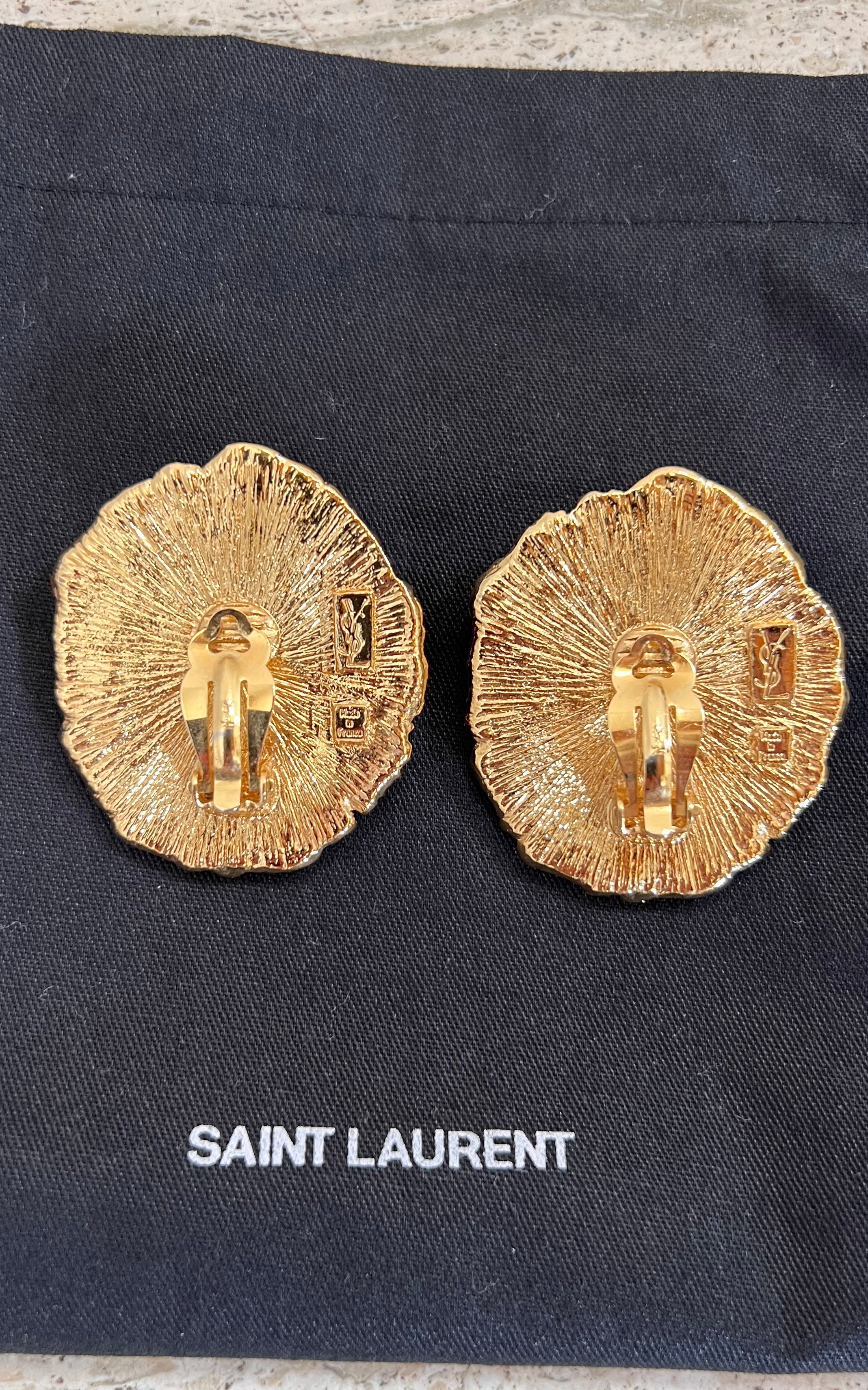 Vintage Yves Saint Laurent by Robert Gossens Clip Ons