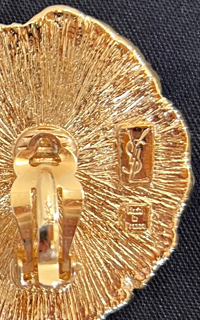 Vintage Yves Saint Laurent by Robert Gossens Clip Ons