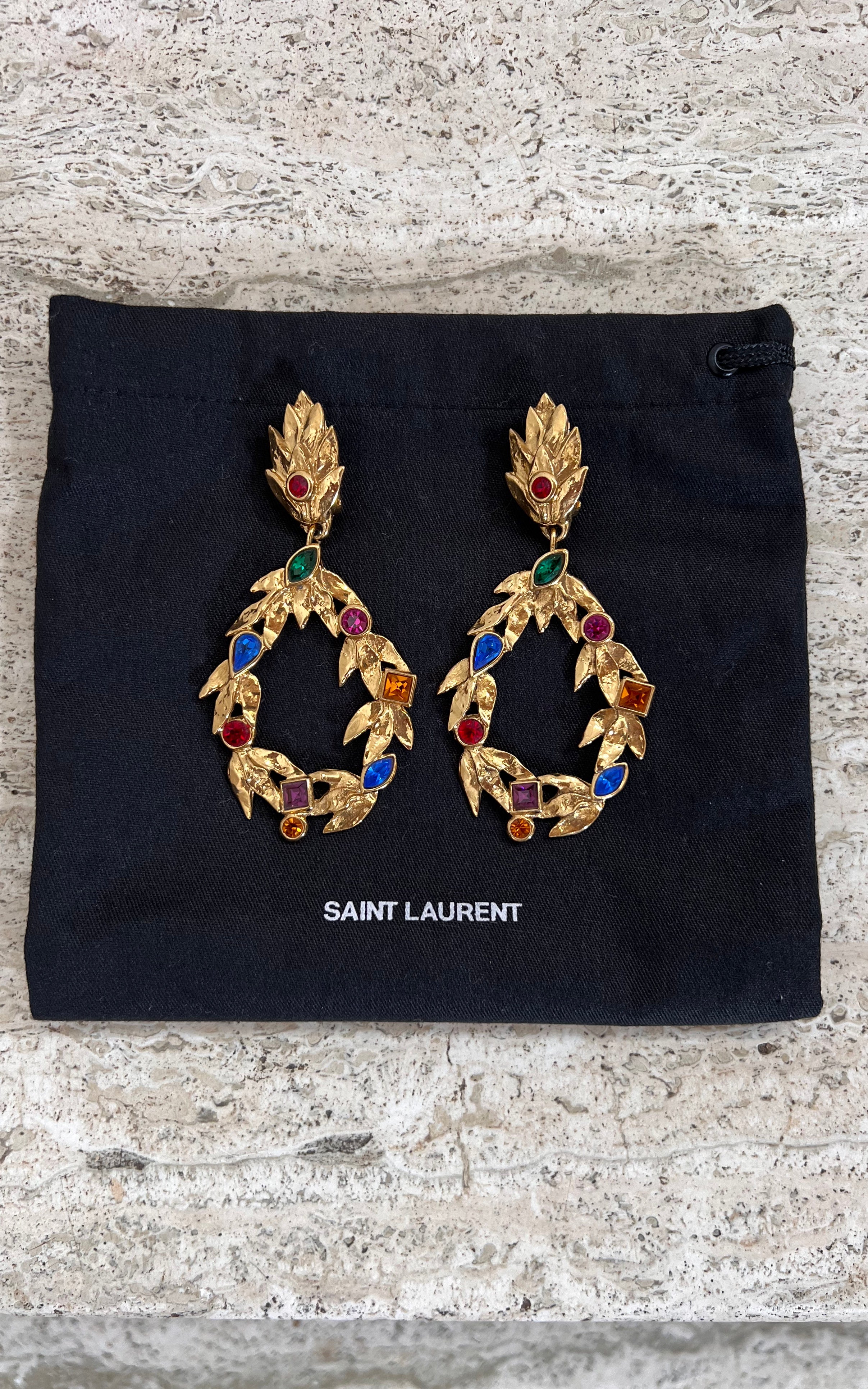 Vintage Yves Saint Laurent by Robert Gossens Clip Ons