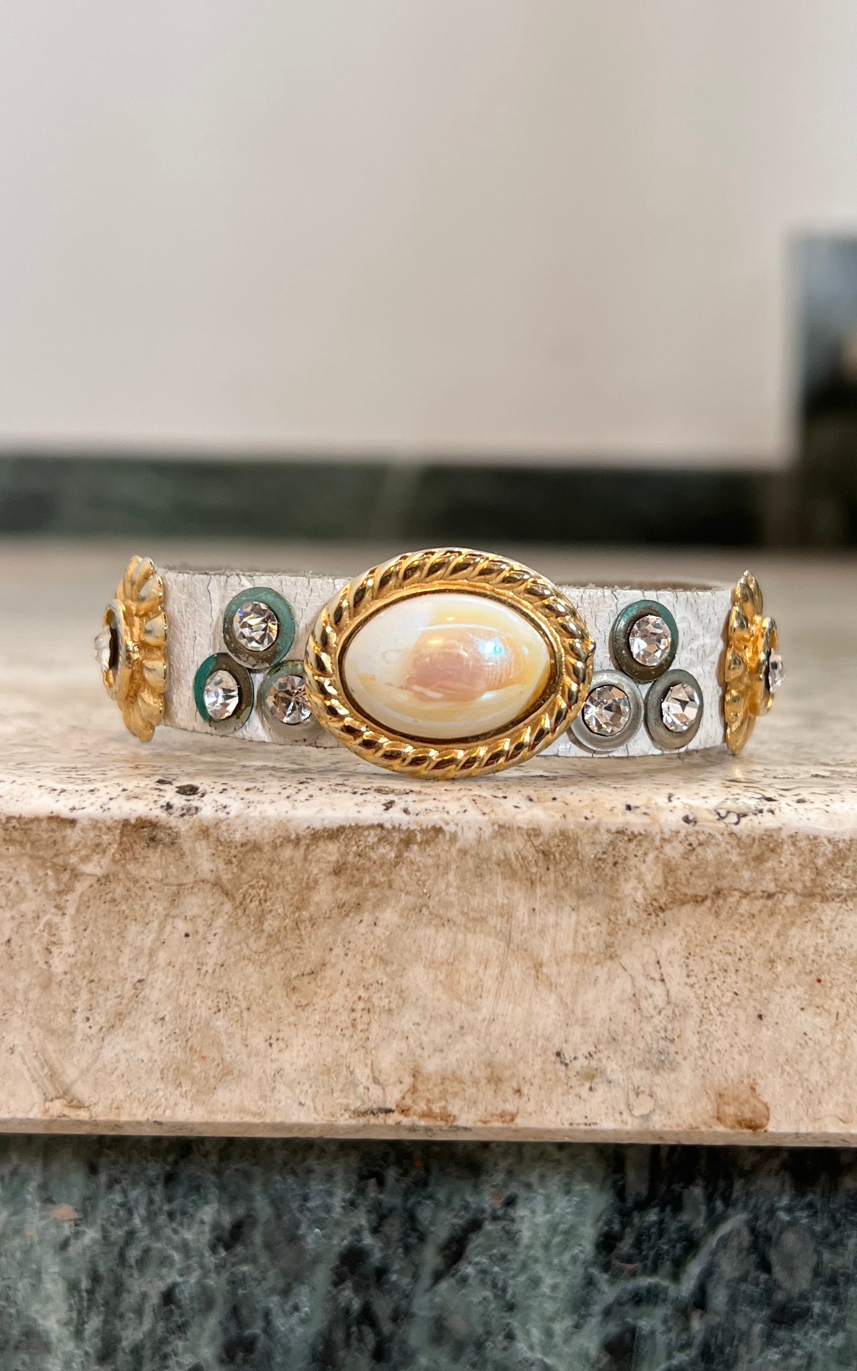 Vintage 80s Leather Bracelet