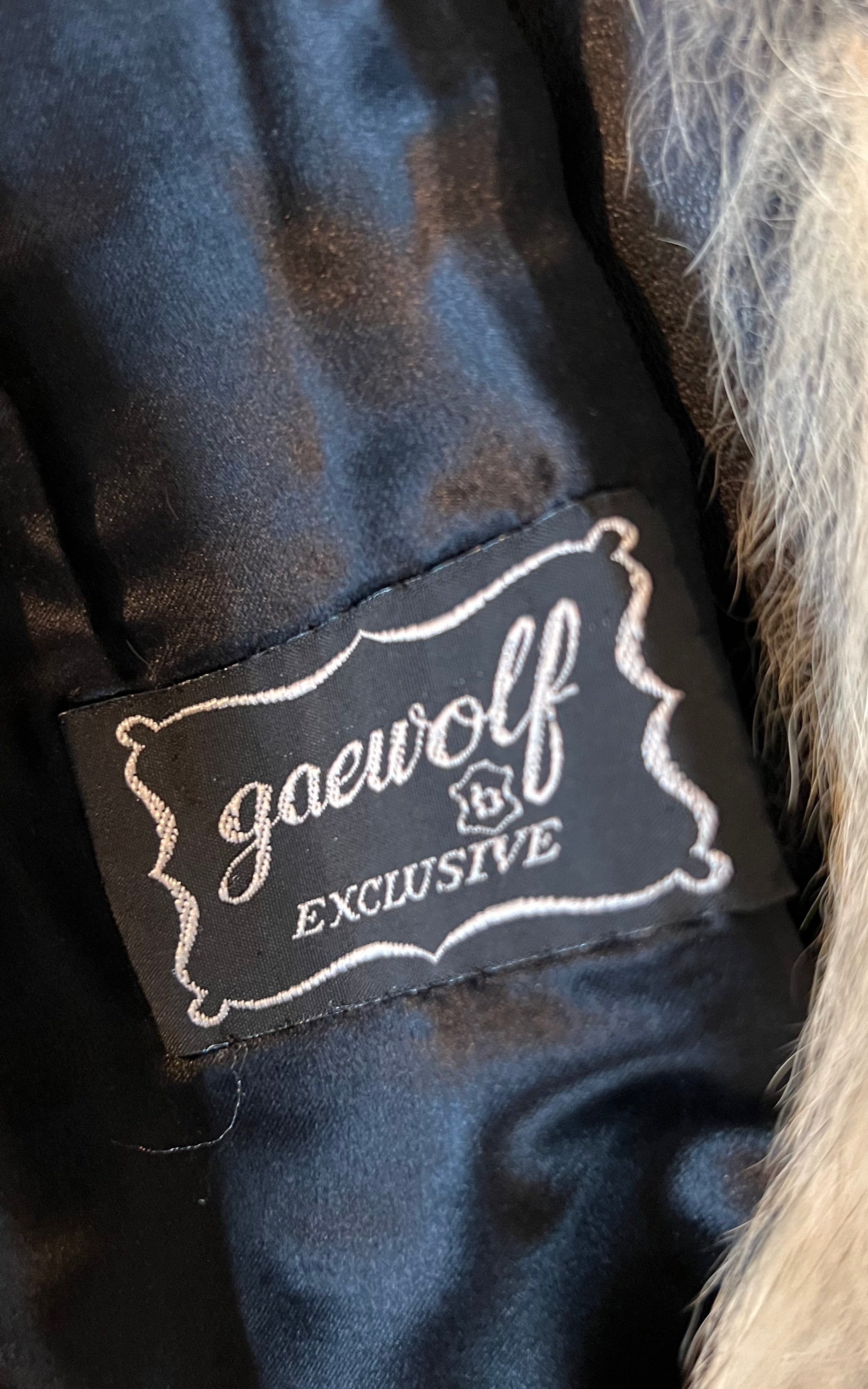 Vintage Real Wolf Fur Coat