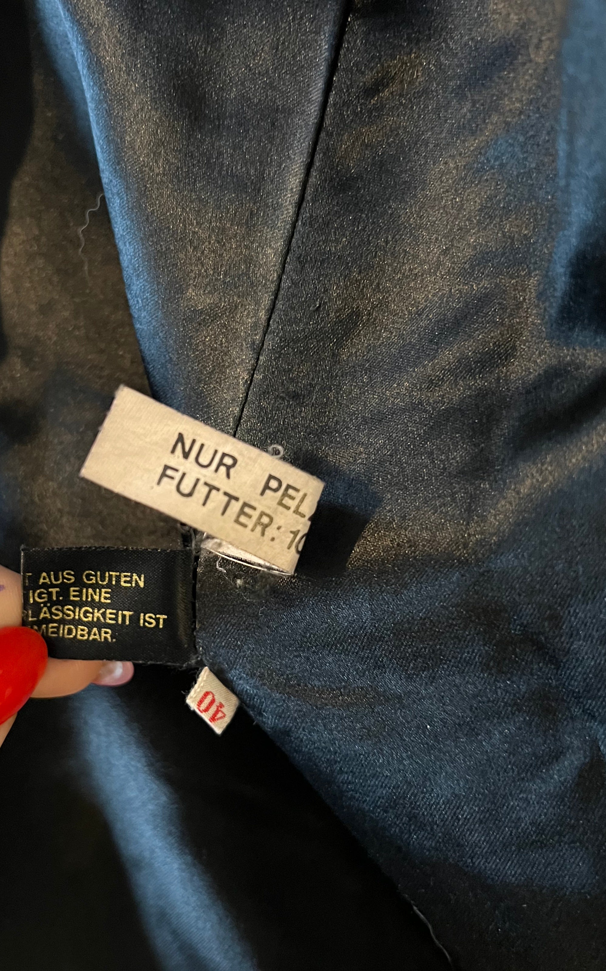 Vintage Real Wolf Fur Coat