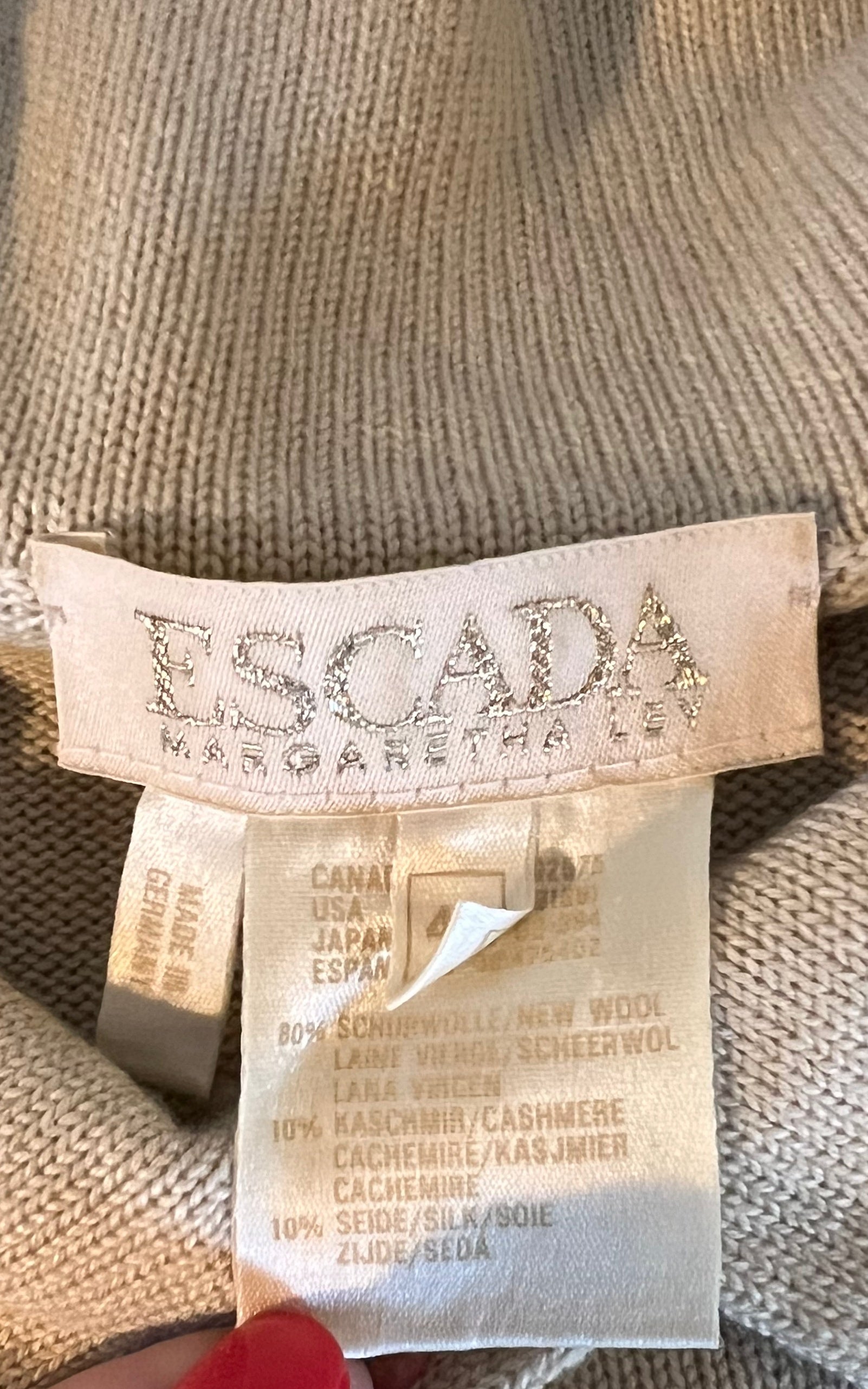 Vintage Escada Husky Sweater