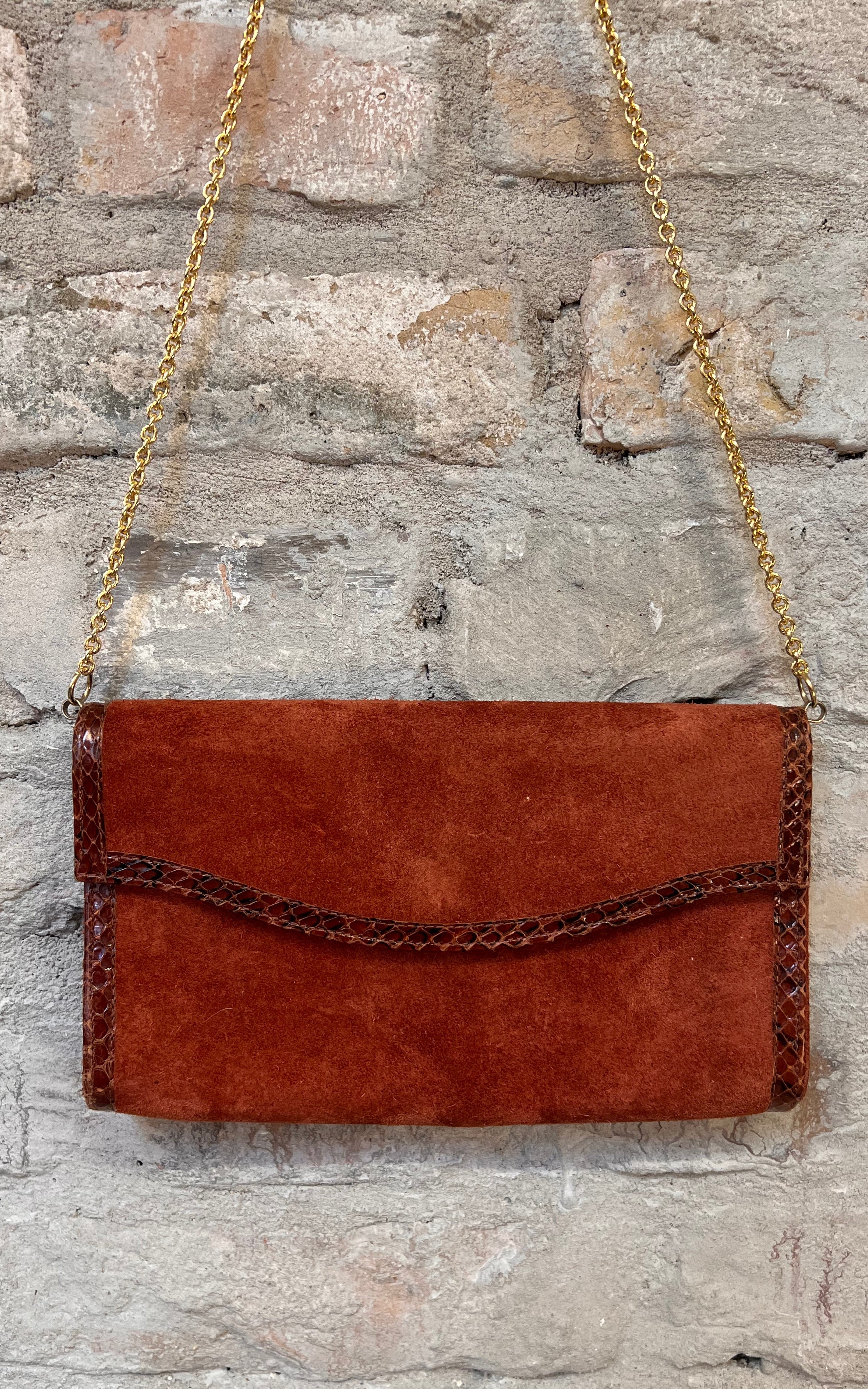 Vintage 70s Suede Bag