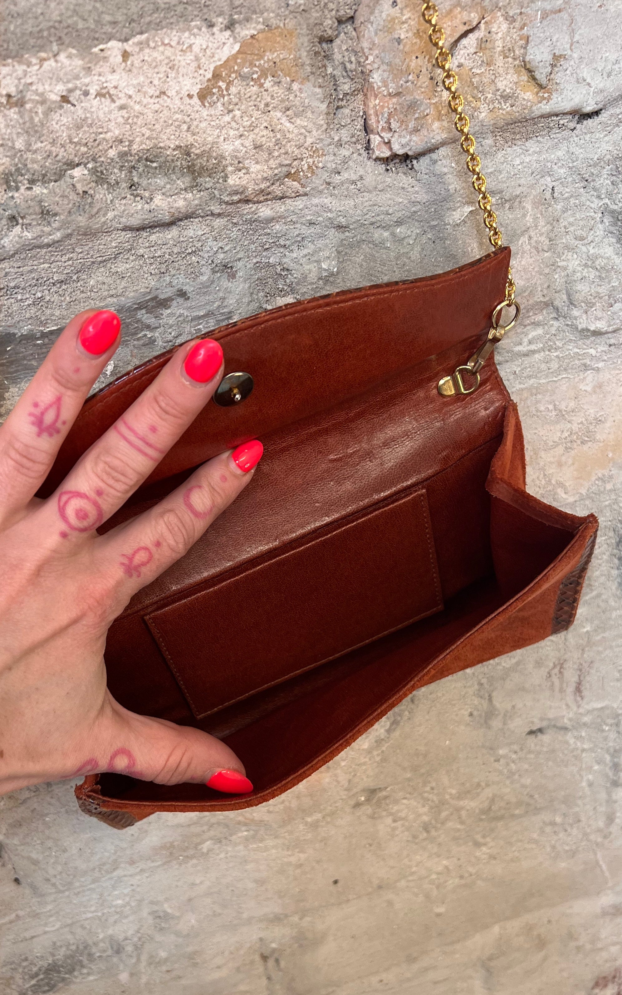 Vintage 70s Suede Bag