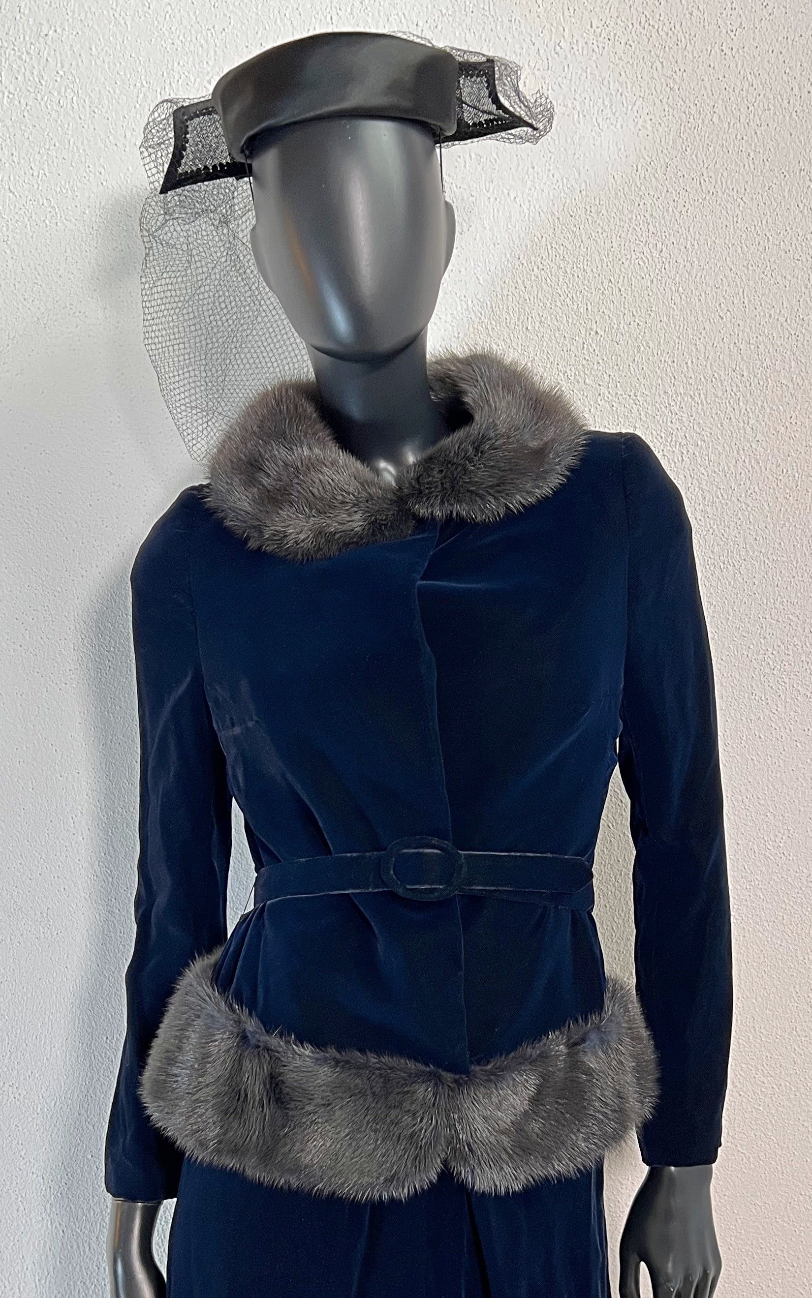 Vintage 40s Silk Velvet Costume