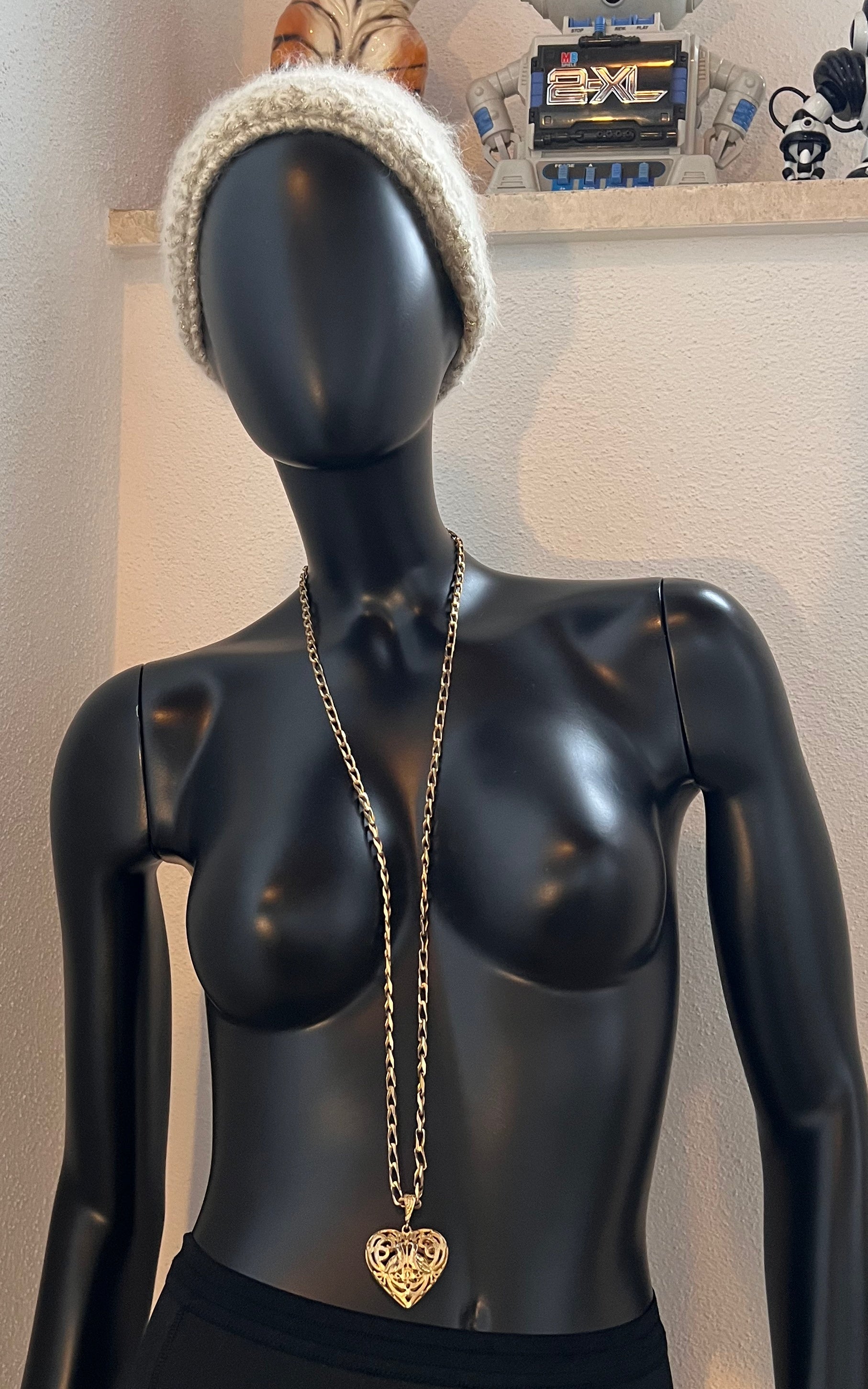 Vintage Heart and Birds Necklace