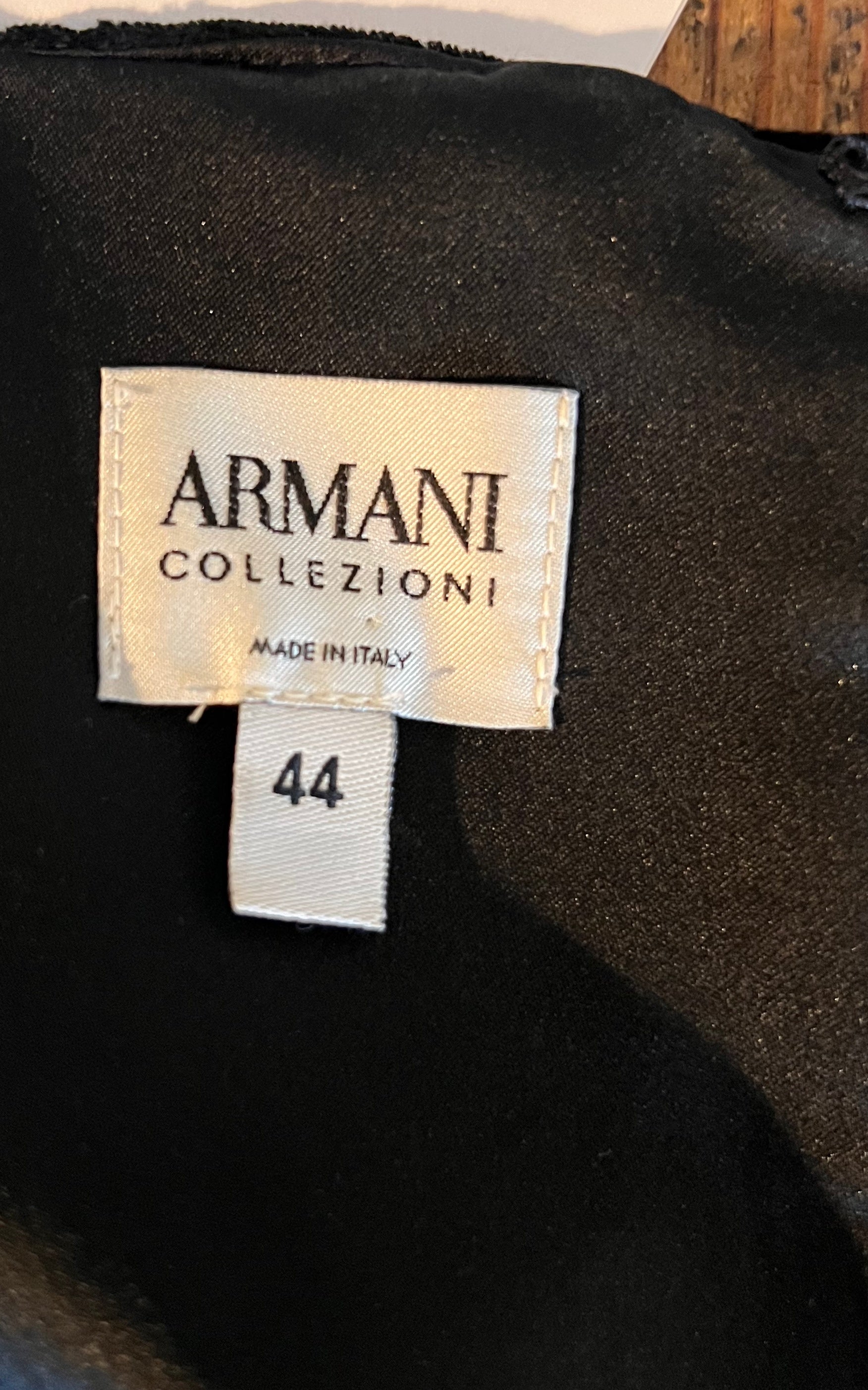 Vintage Armani Collezioni Velvet Dress