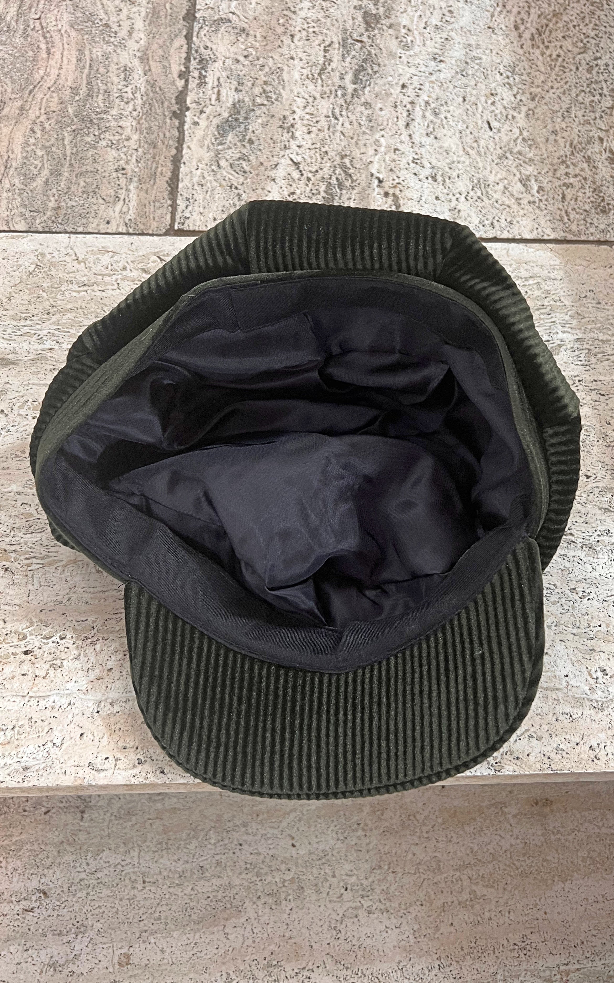 Vintage MENS Darkgreen Baker Boy Hat
