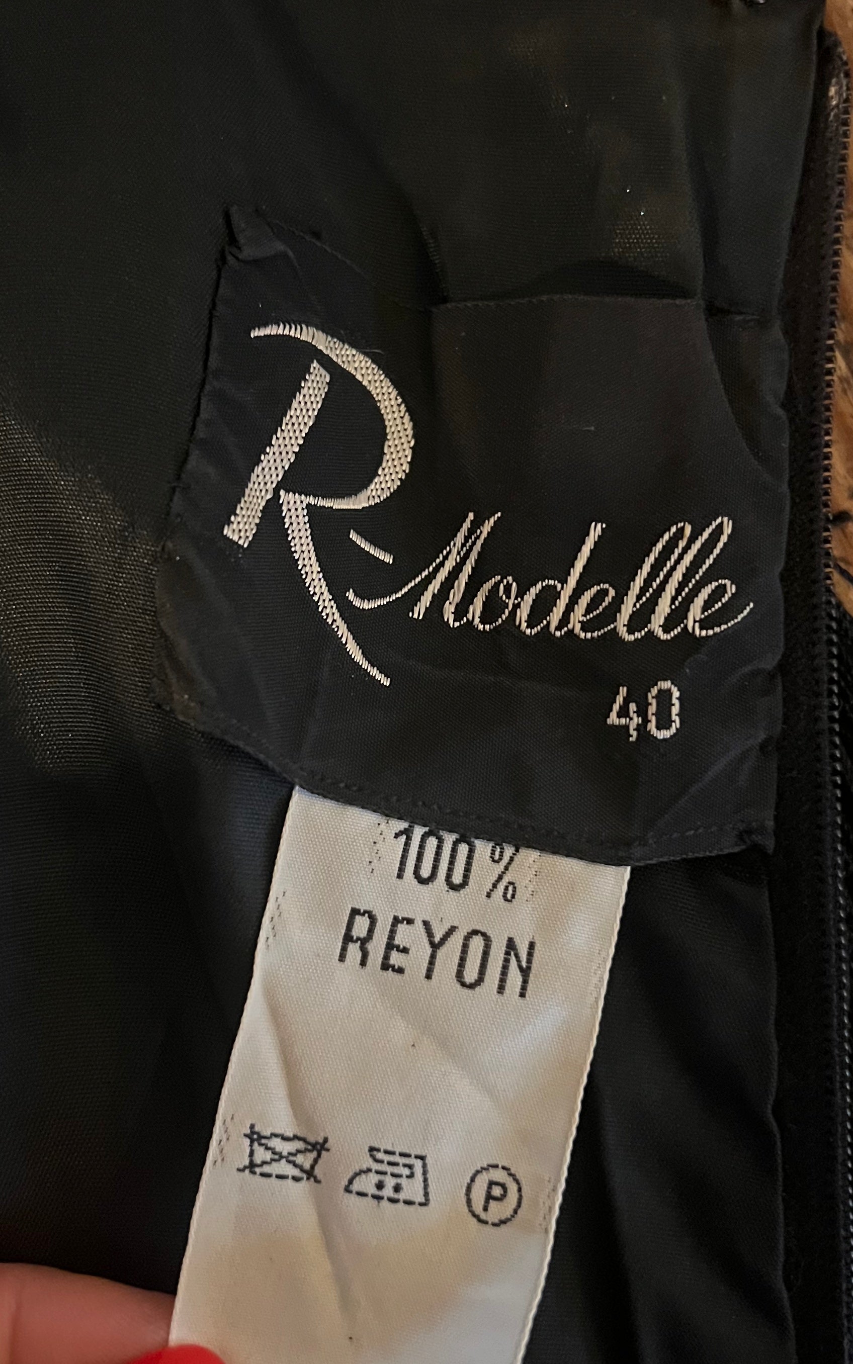 Vintage 60s Fringed Evening Dress