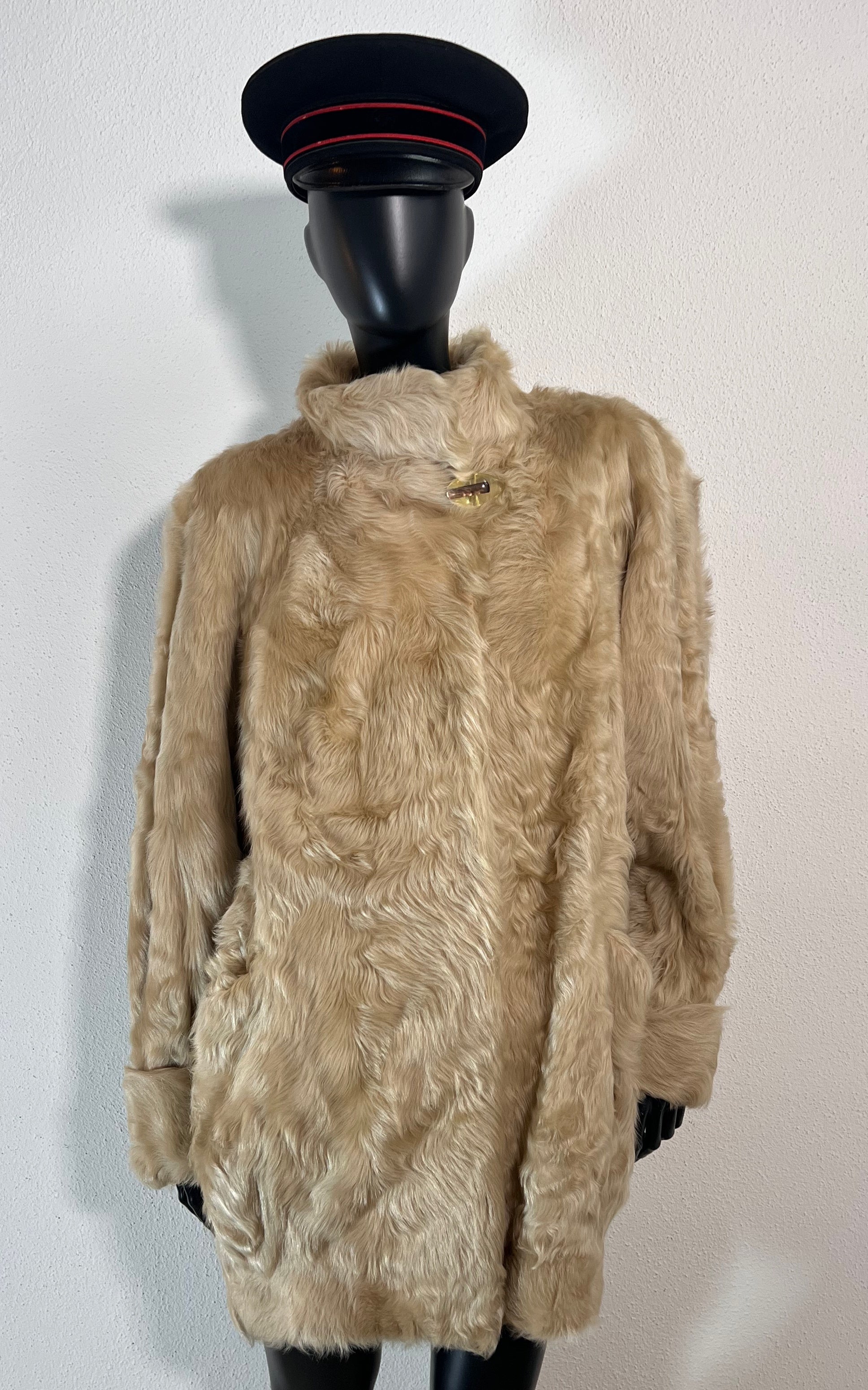 Vintage Curly Lamb Coat