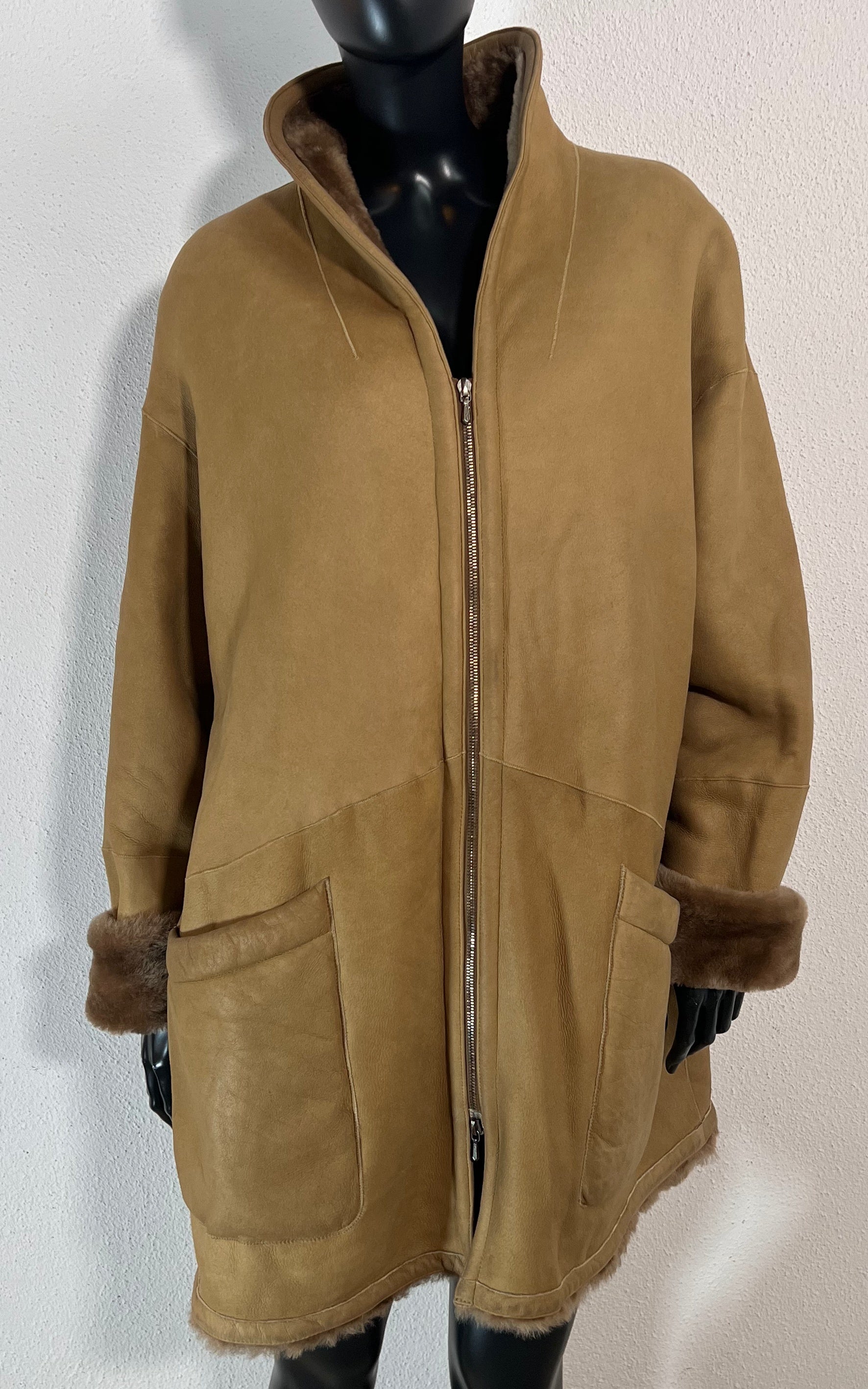 Vintage Rene Lezard Shearling Coat