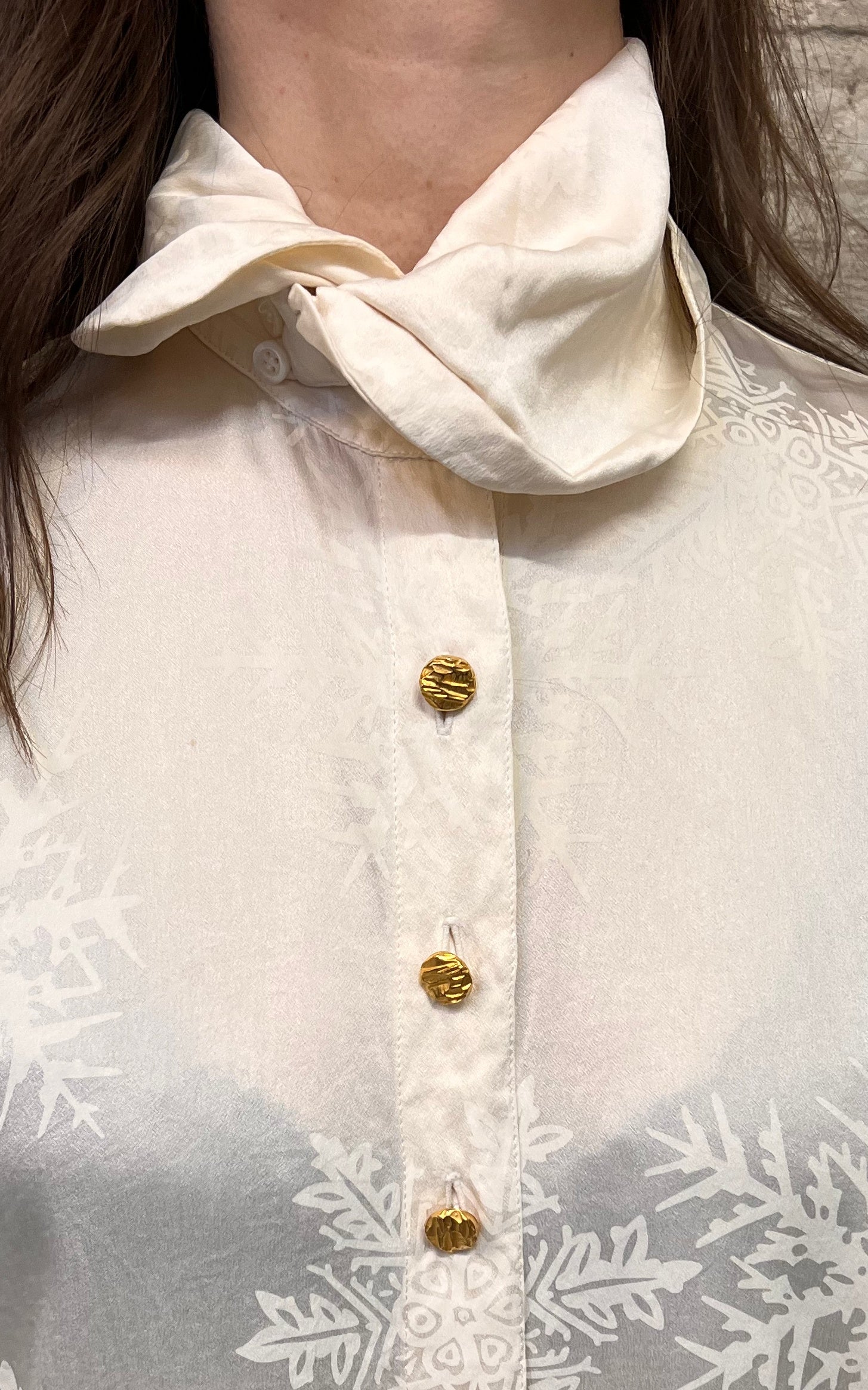 Vintage Escada High Collar Blouse