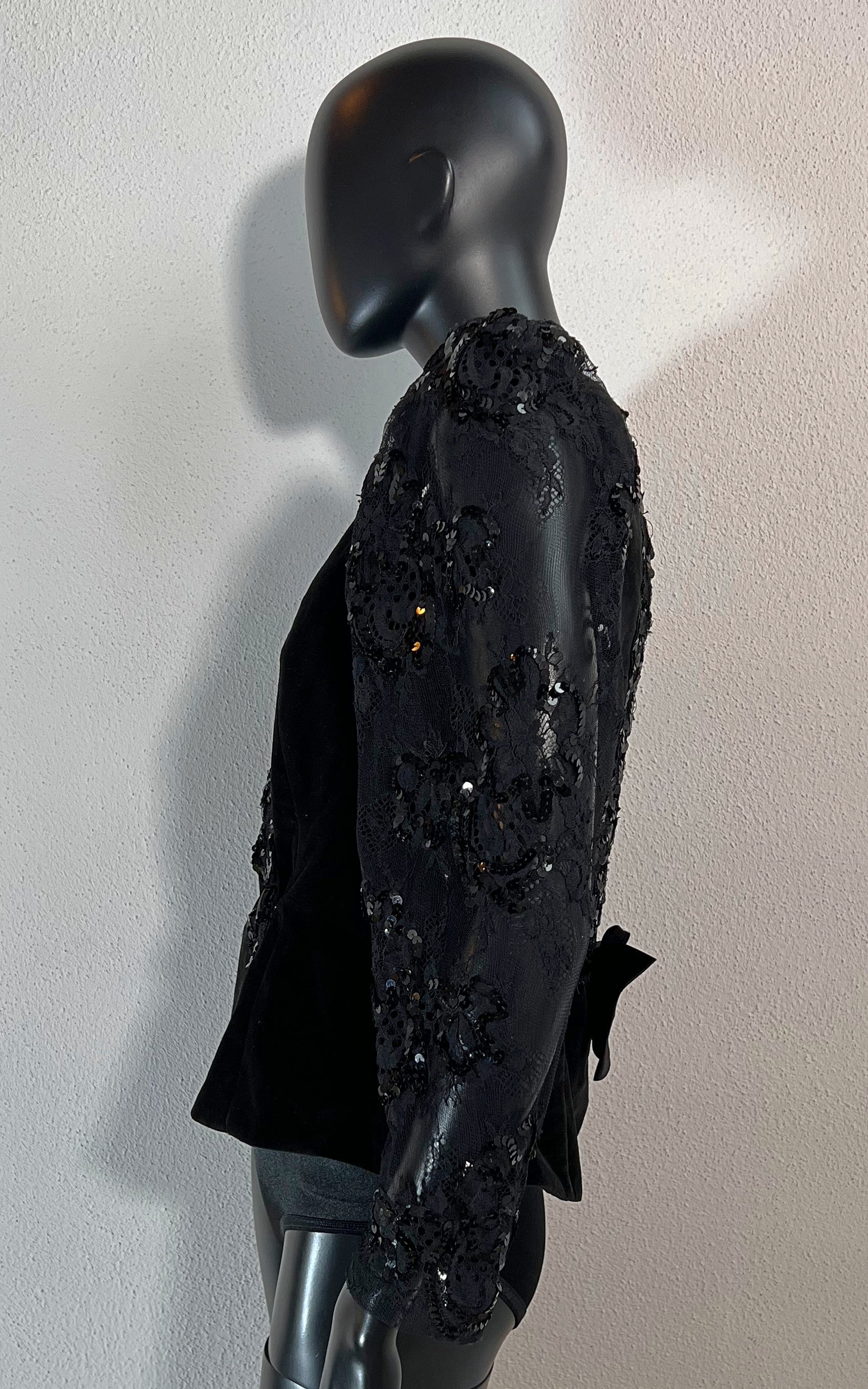 Vintage Murek Lace and Velvet Blazer