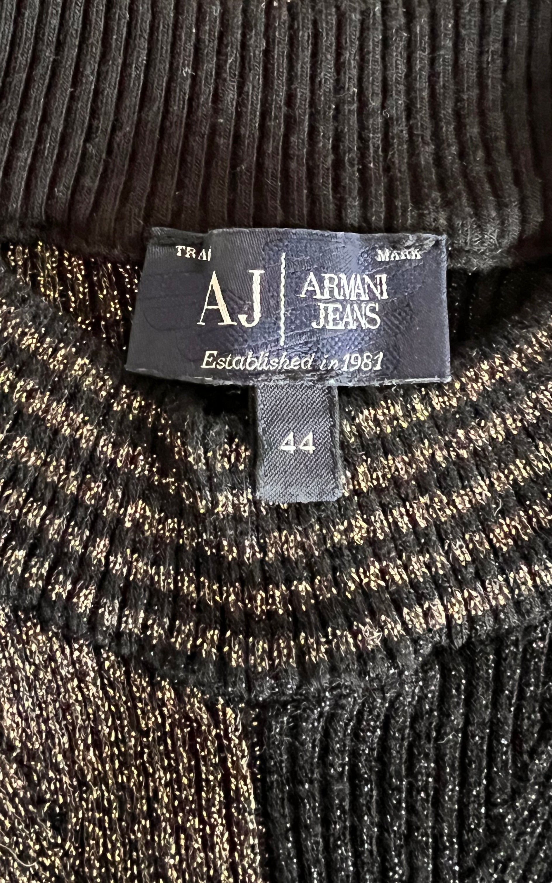 Vintage Armani Jeans Lurex Top