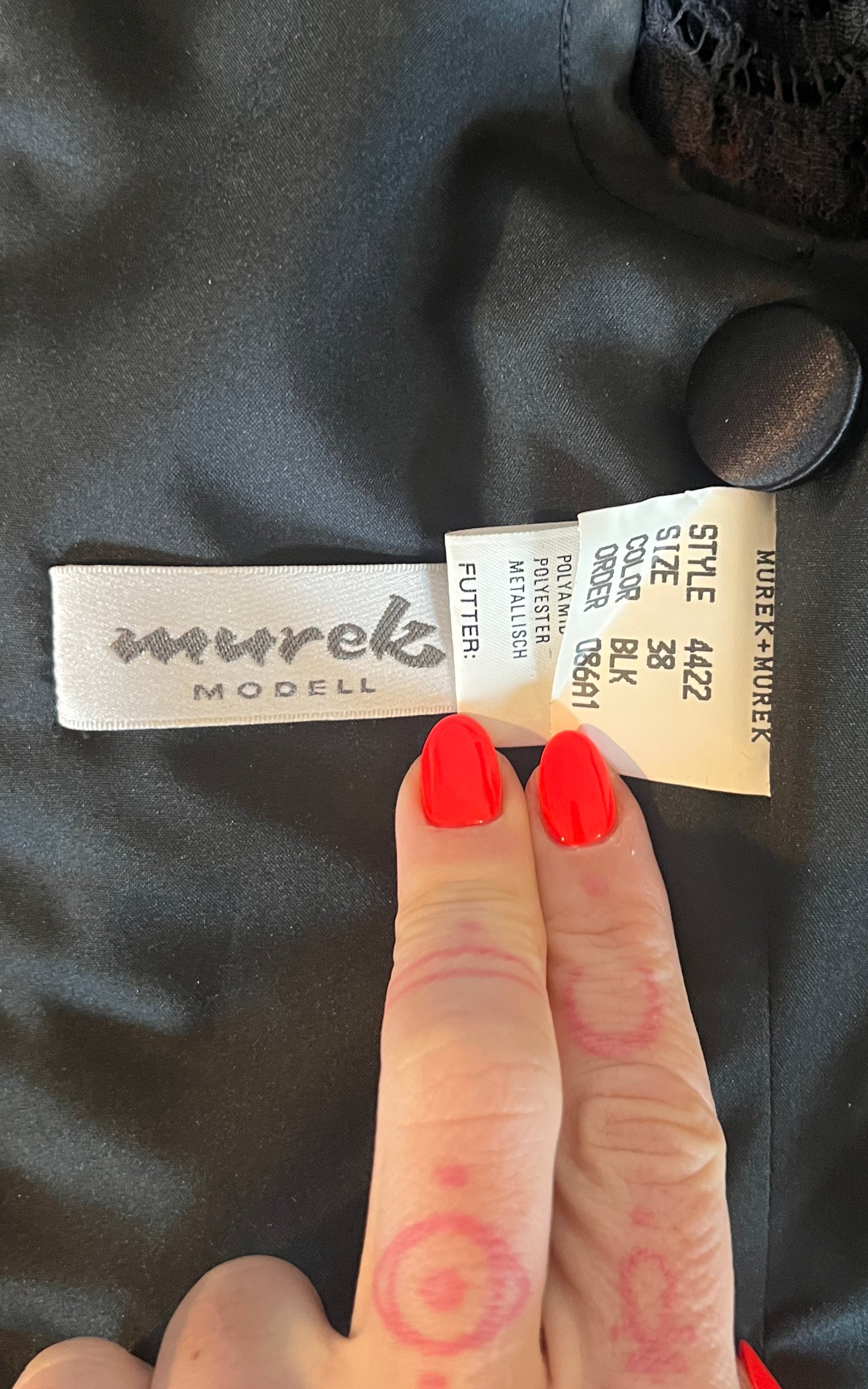 Vintage Murek Lace and Velvet Blazer