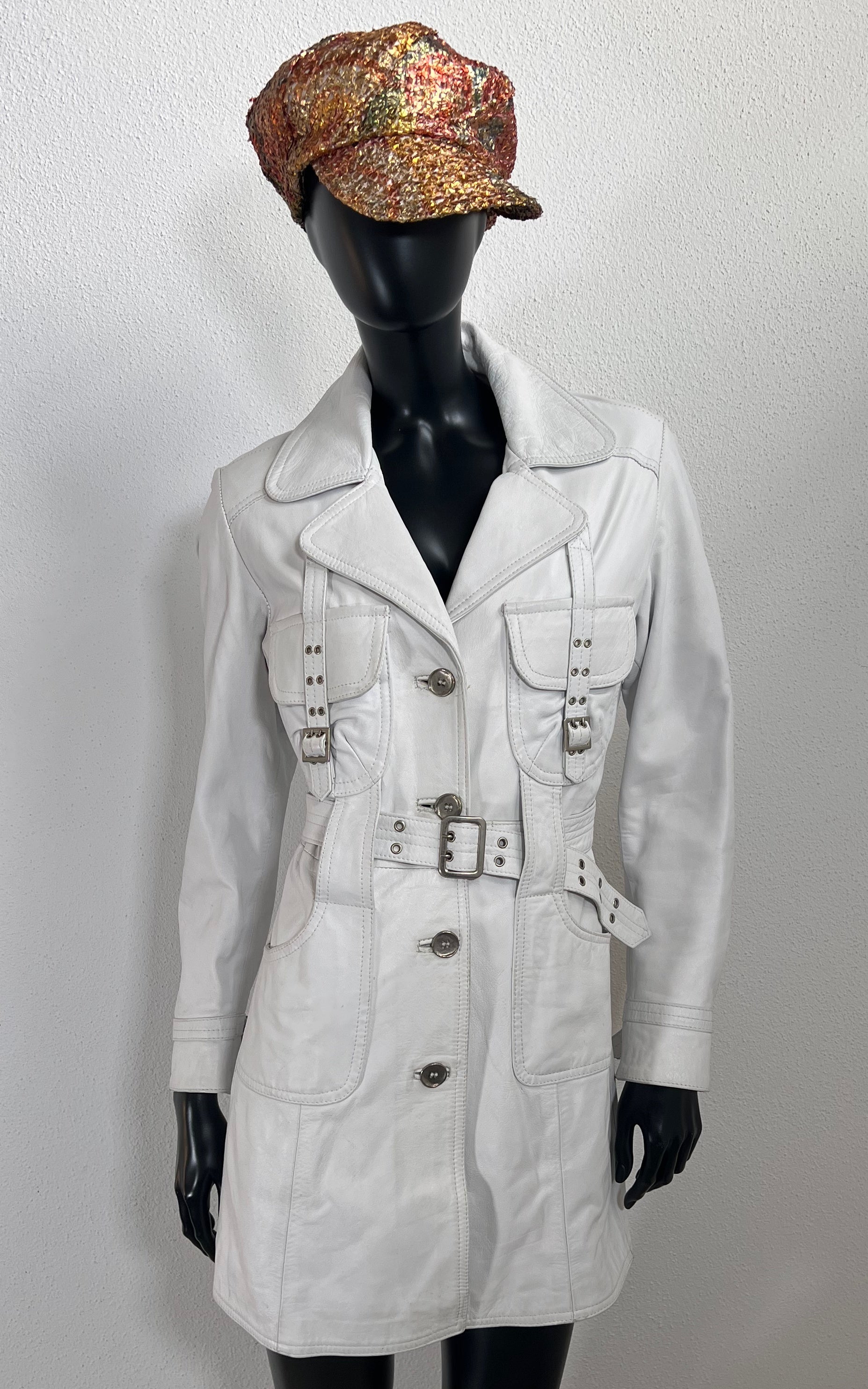 Vintage Y2K Leather Coat