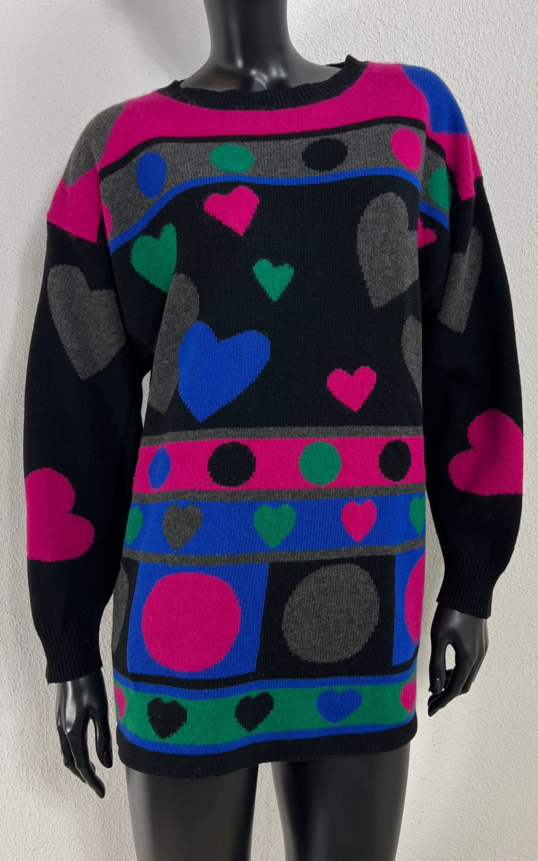 Vintage Hearts Knit Jumper