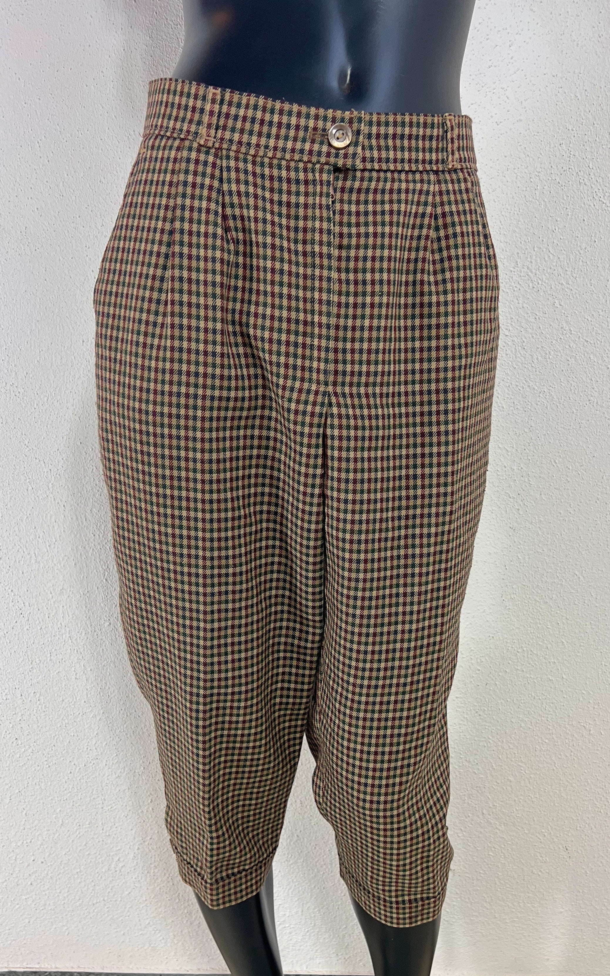 Vintage Classic British Style Checked Knickerbockers