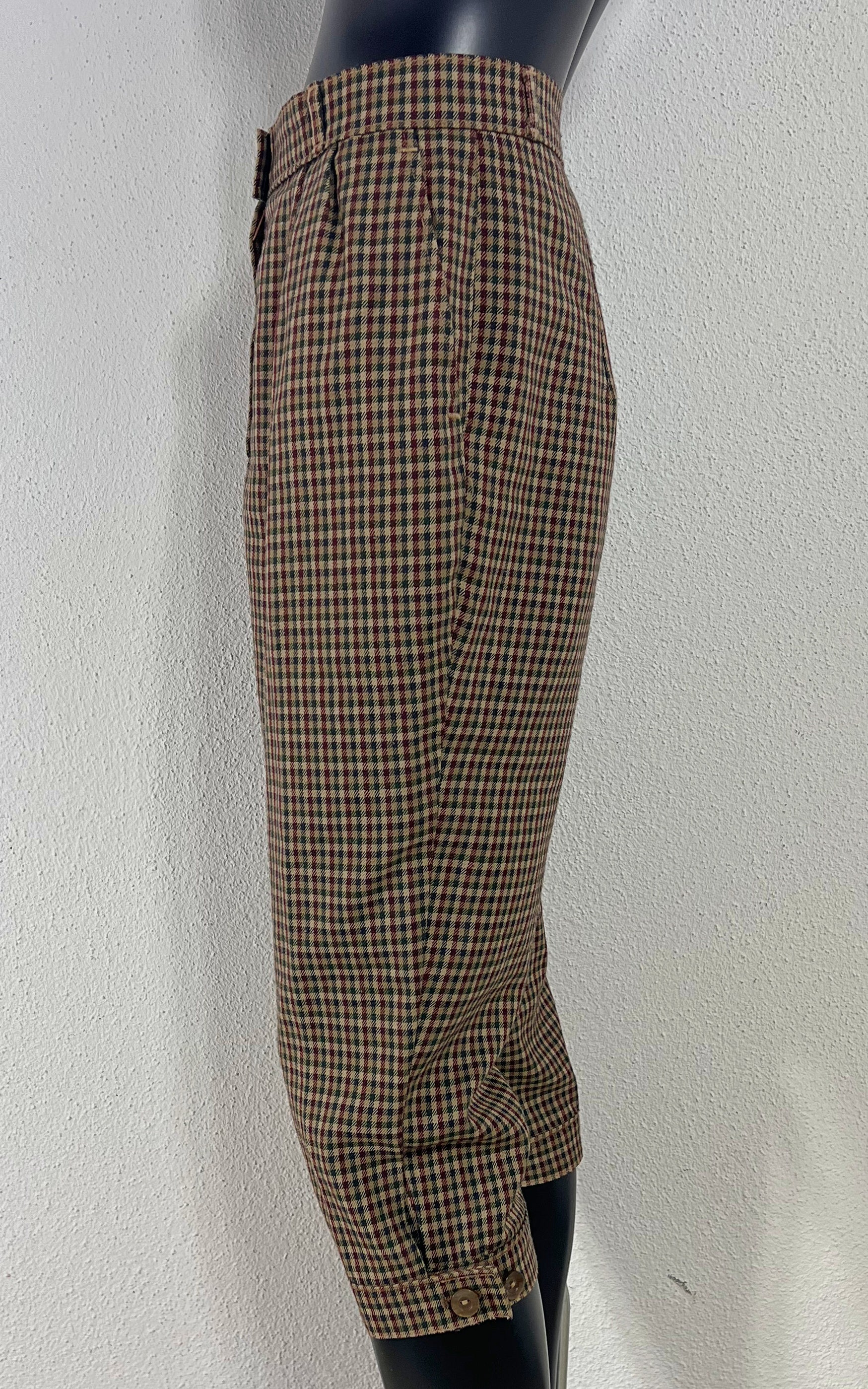 Vintage Classic British Style Checked Knickerbockers
