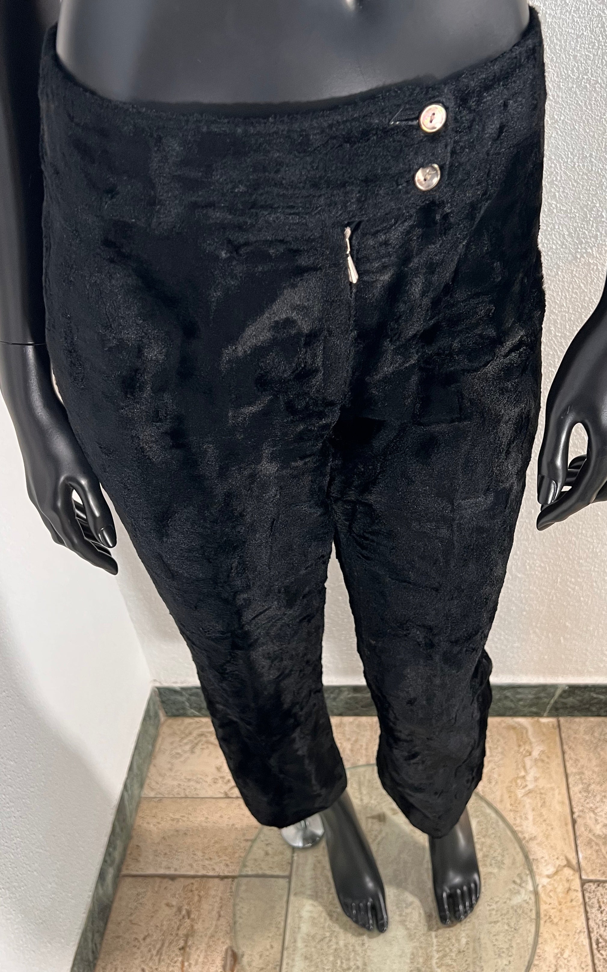 Set di casula vintage anni '60 in pelliccia sintetica