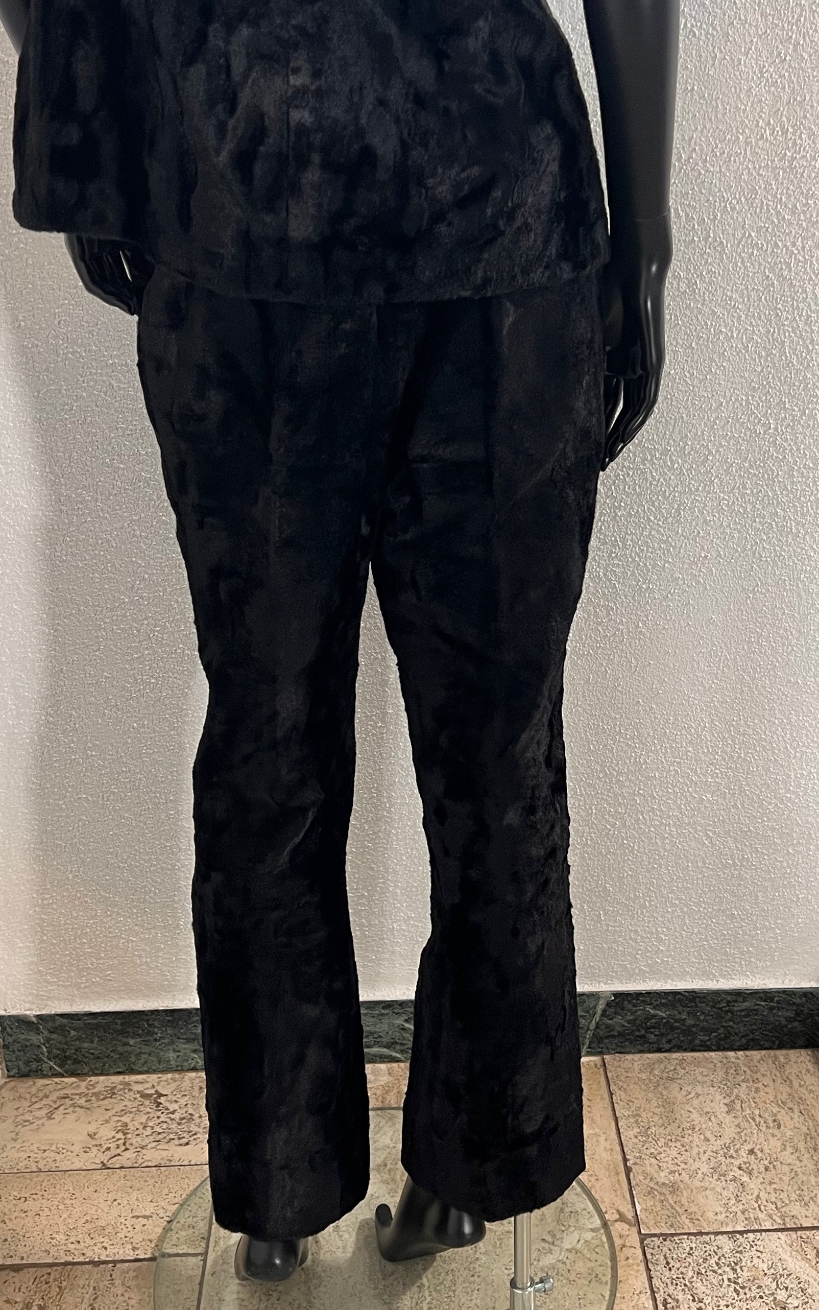 Set di casula vintage anni '60 in pelliccia sintetica