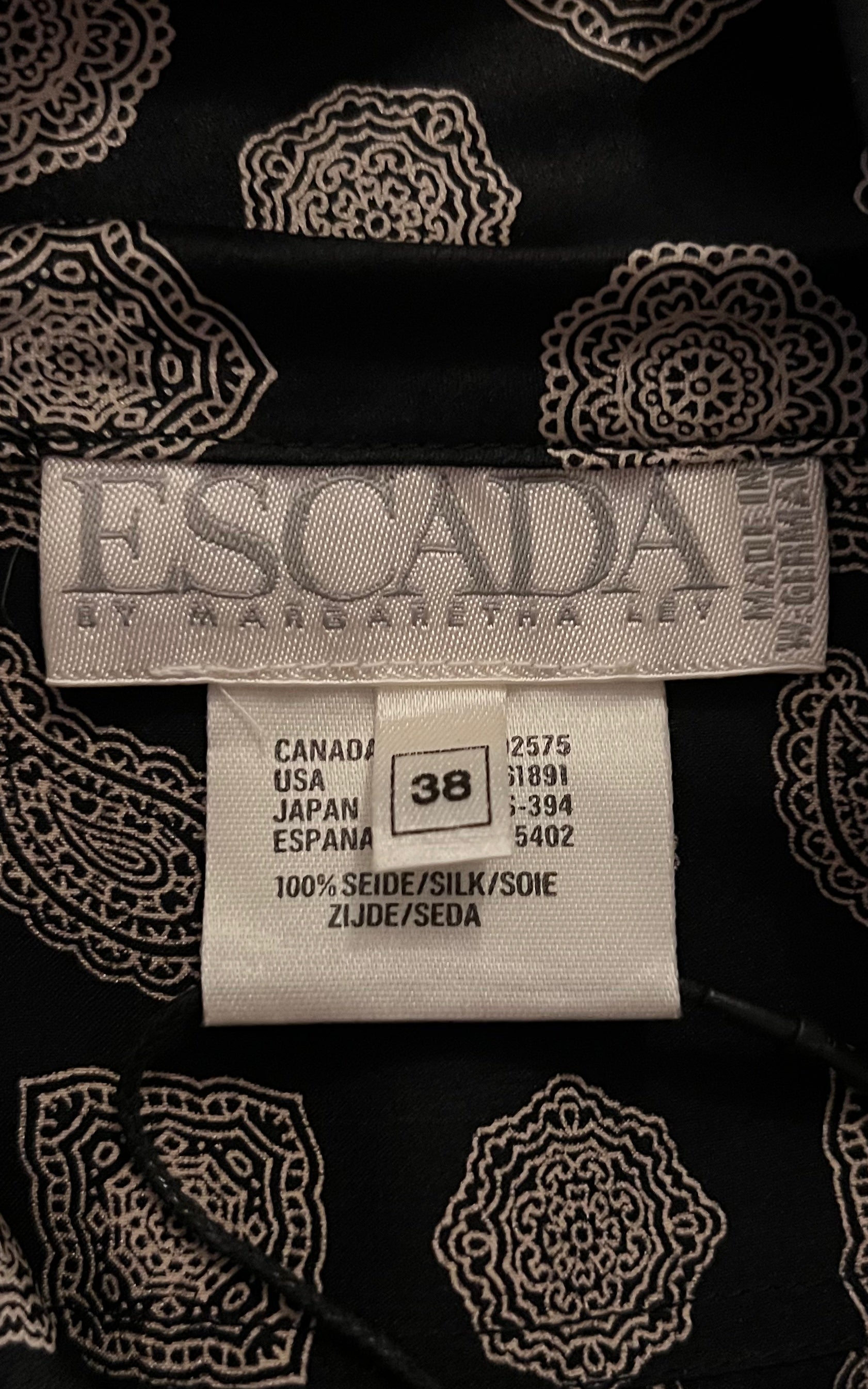 Vintage Escada Silk Blouse