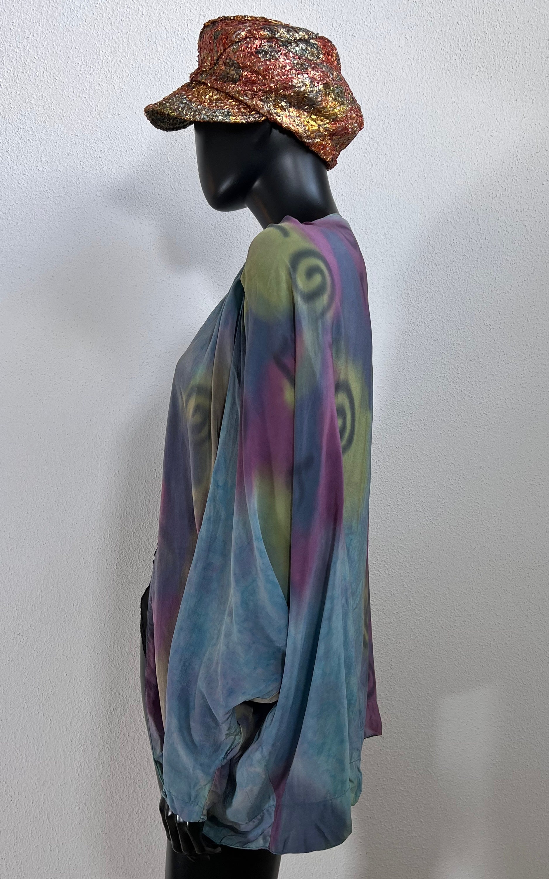 Vintage Tye Dye Silk Jacket