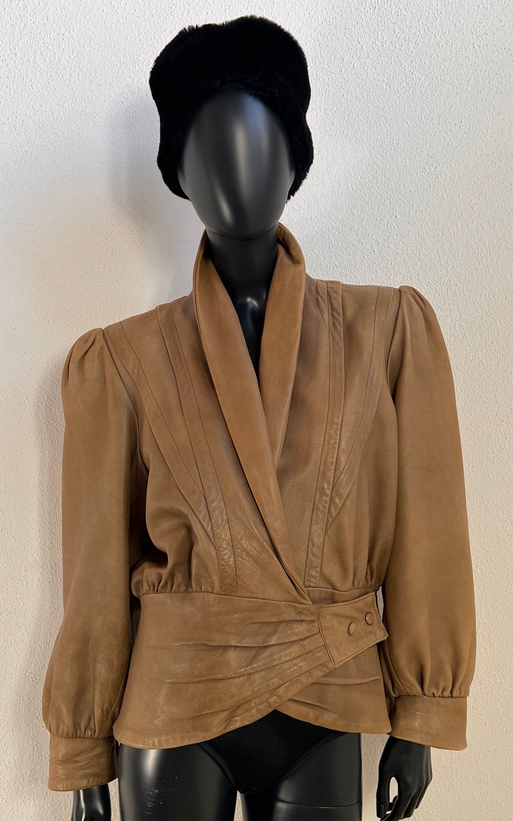 Vintage Caramel Leather Jacket