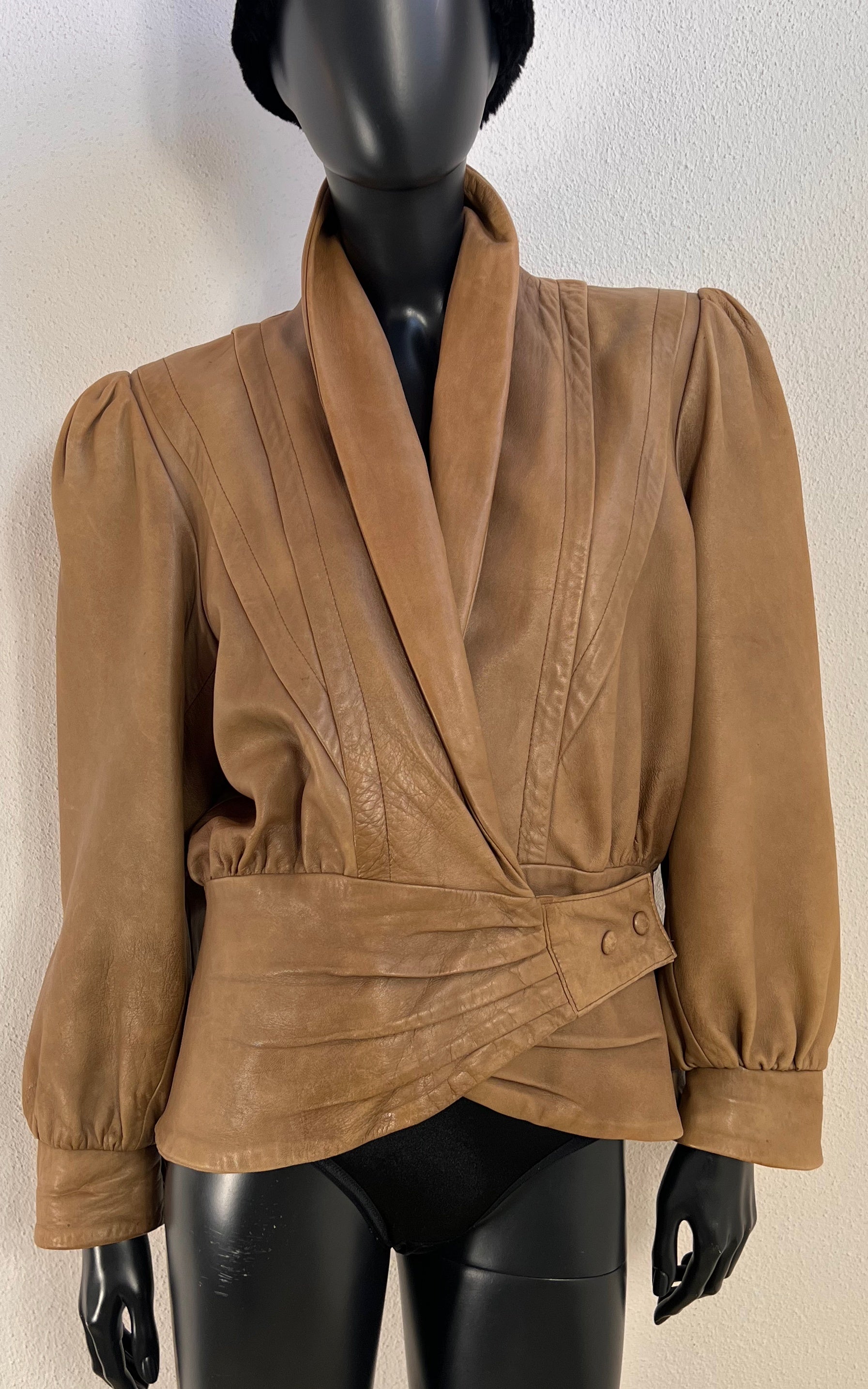 Vintage Caramel Leather Jacket