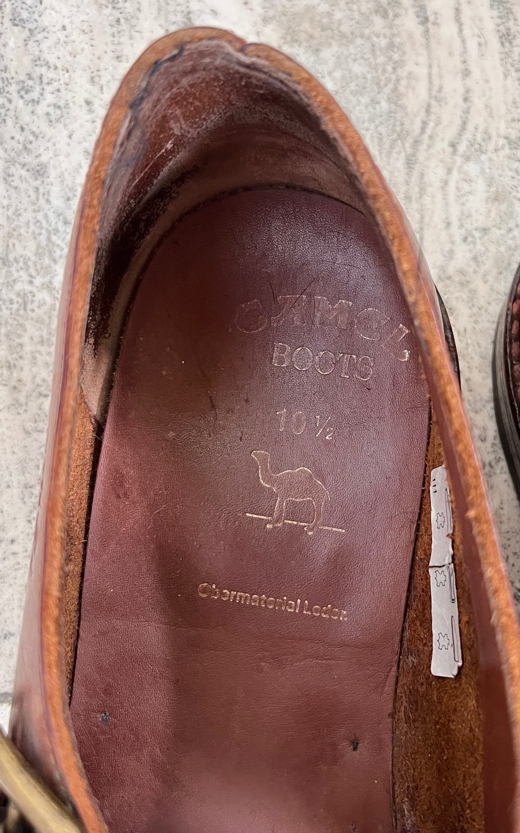 Vintage MENS Camel Sandals 45