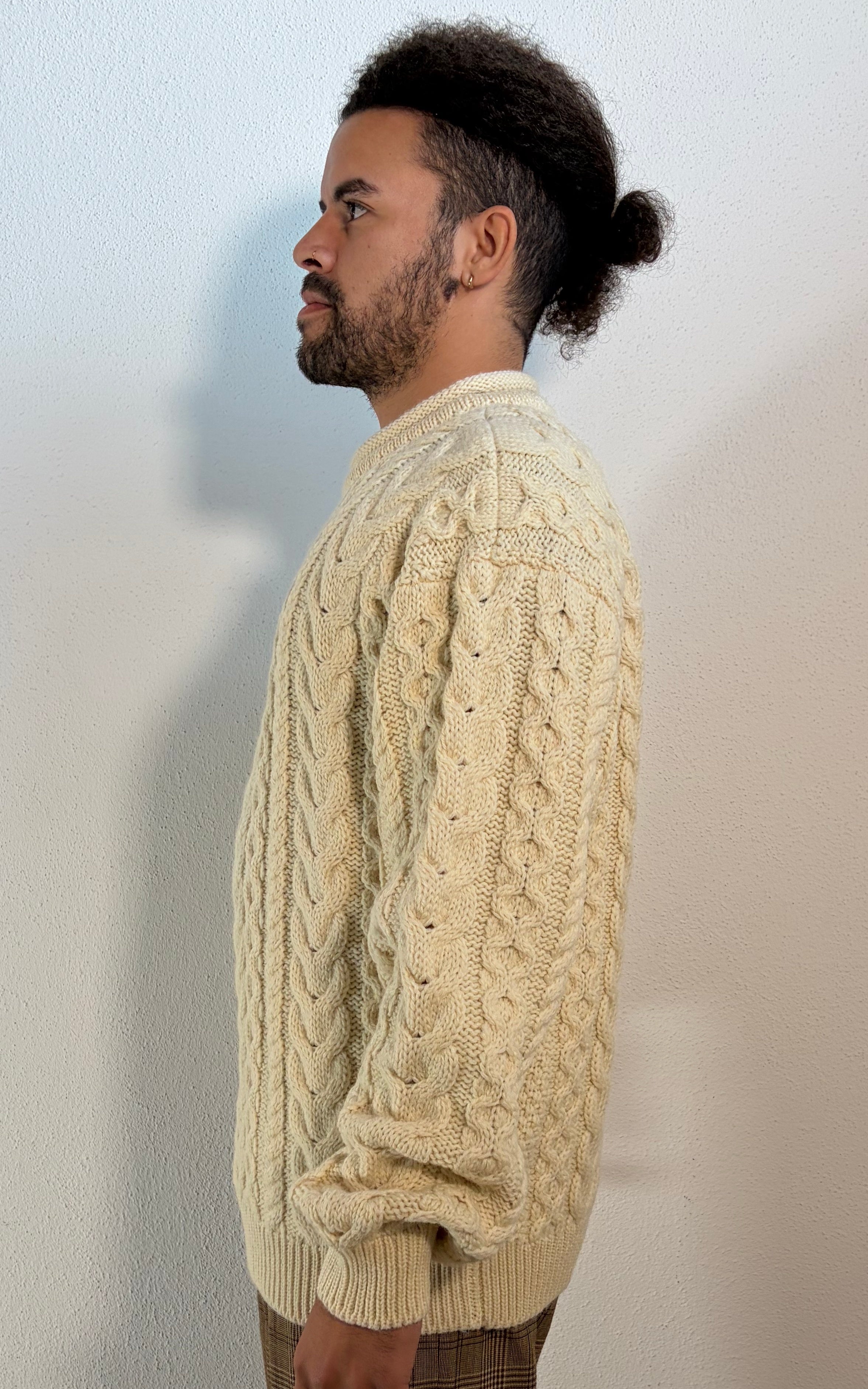 Vintage 90s MENS Wool Jumper Handmade