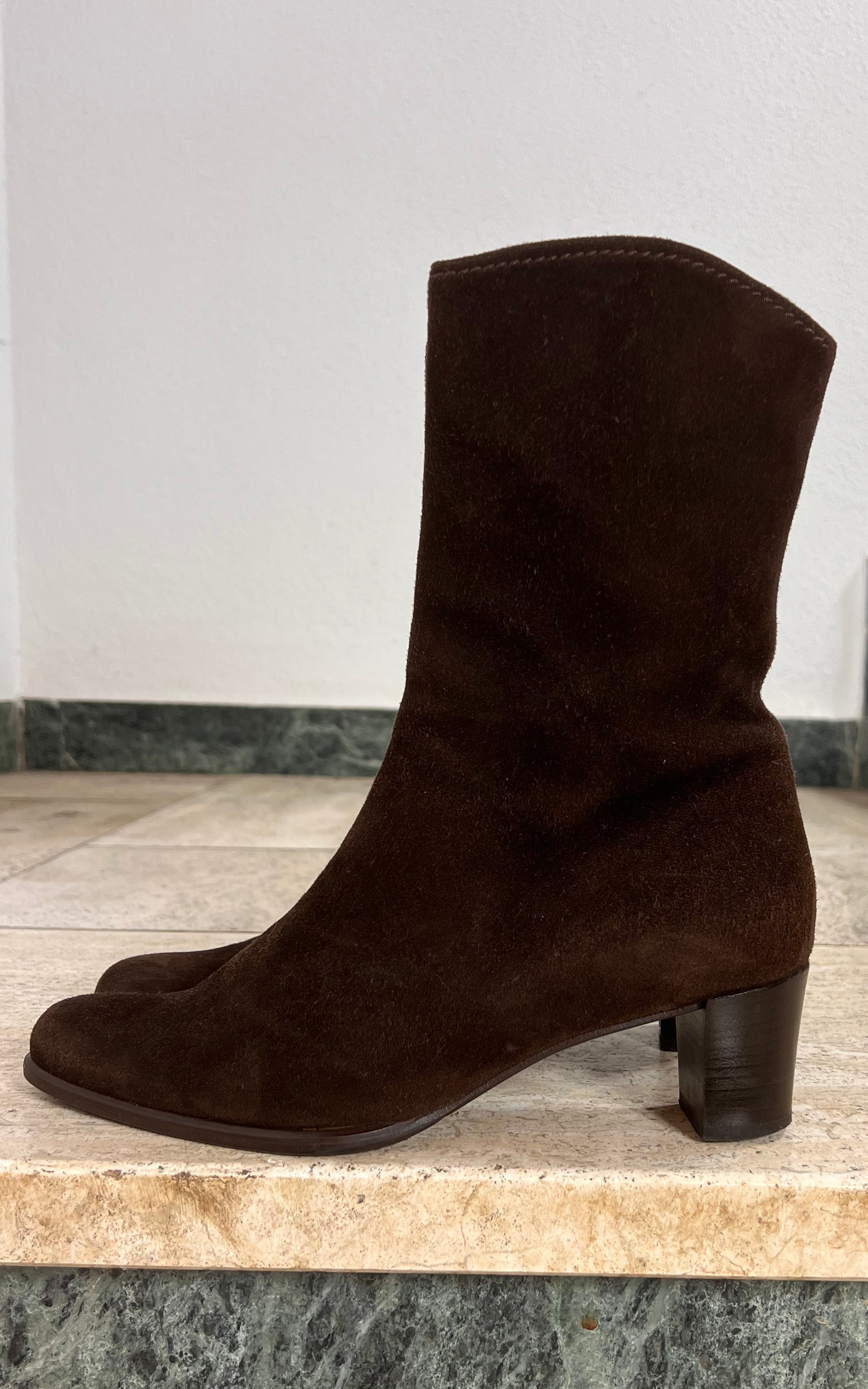 Vintage 70s Italien Suede Boots 37