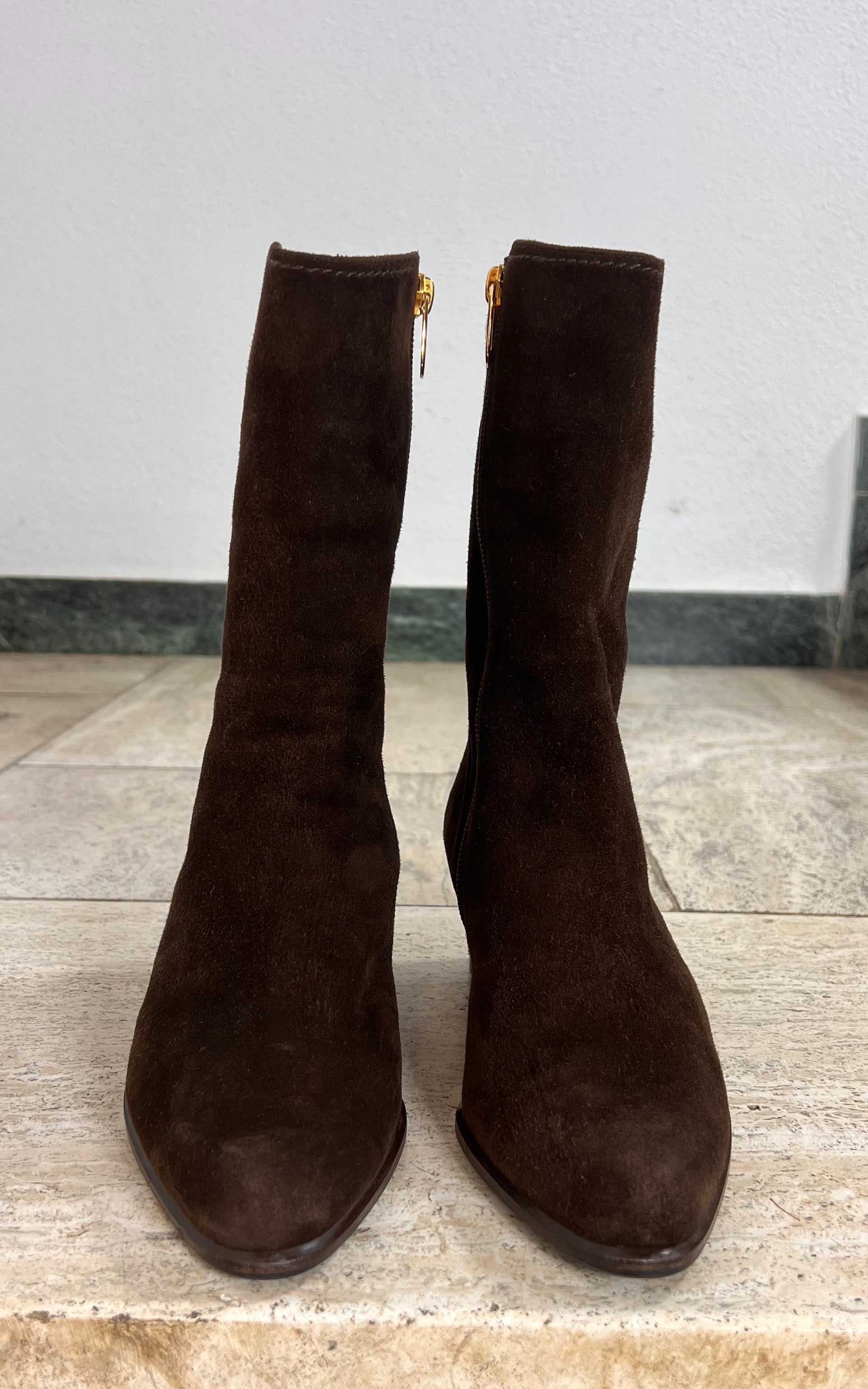 Vintage 70s Italien Suede Boots 37
