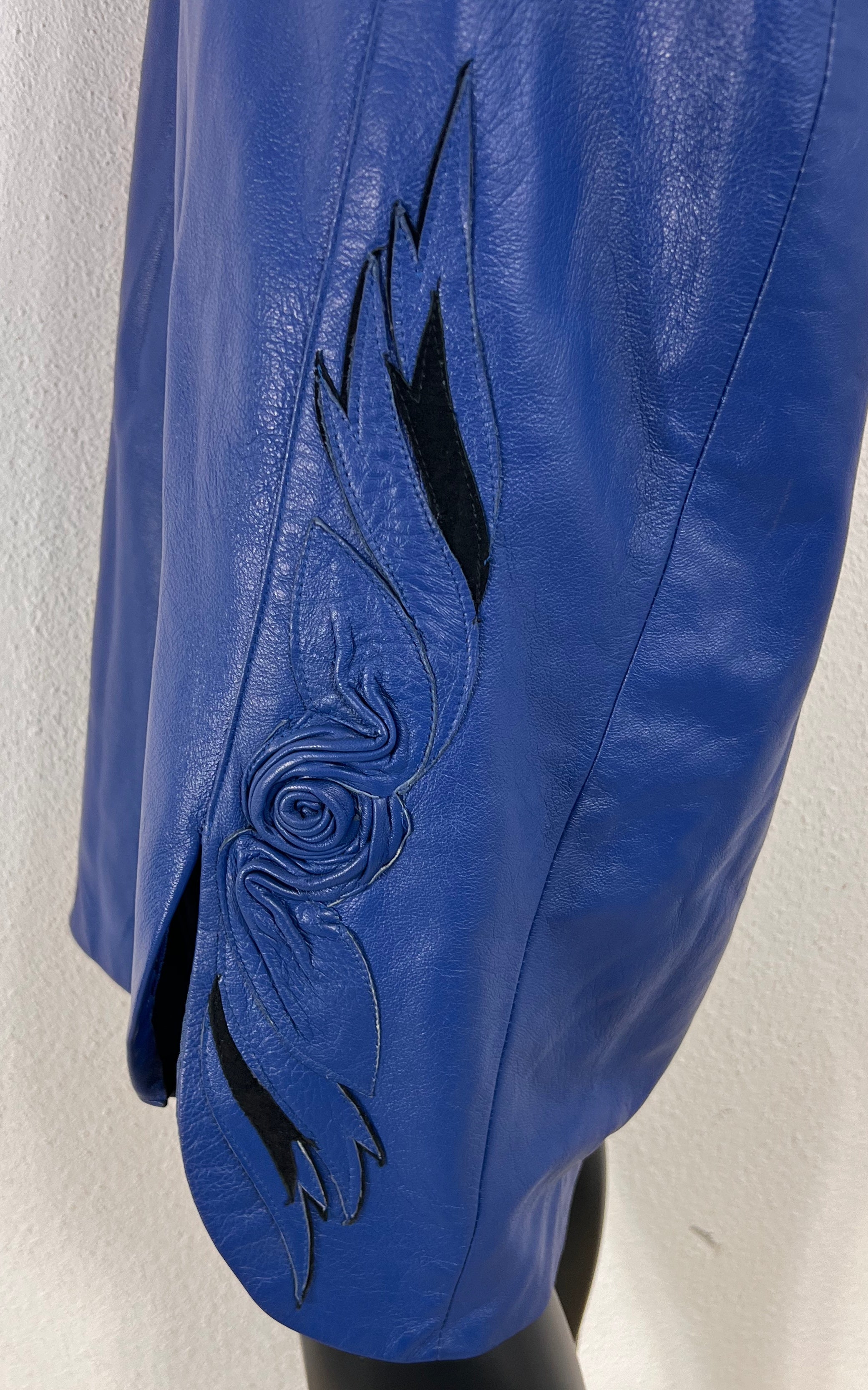 Vintage 80s Nappa Leather Skirt