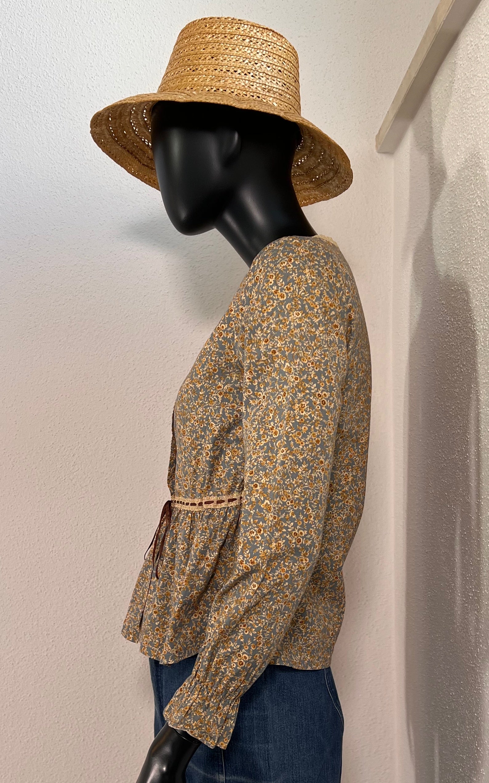 Camicetta vintage a fiori anni '70