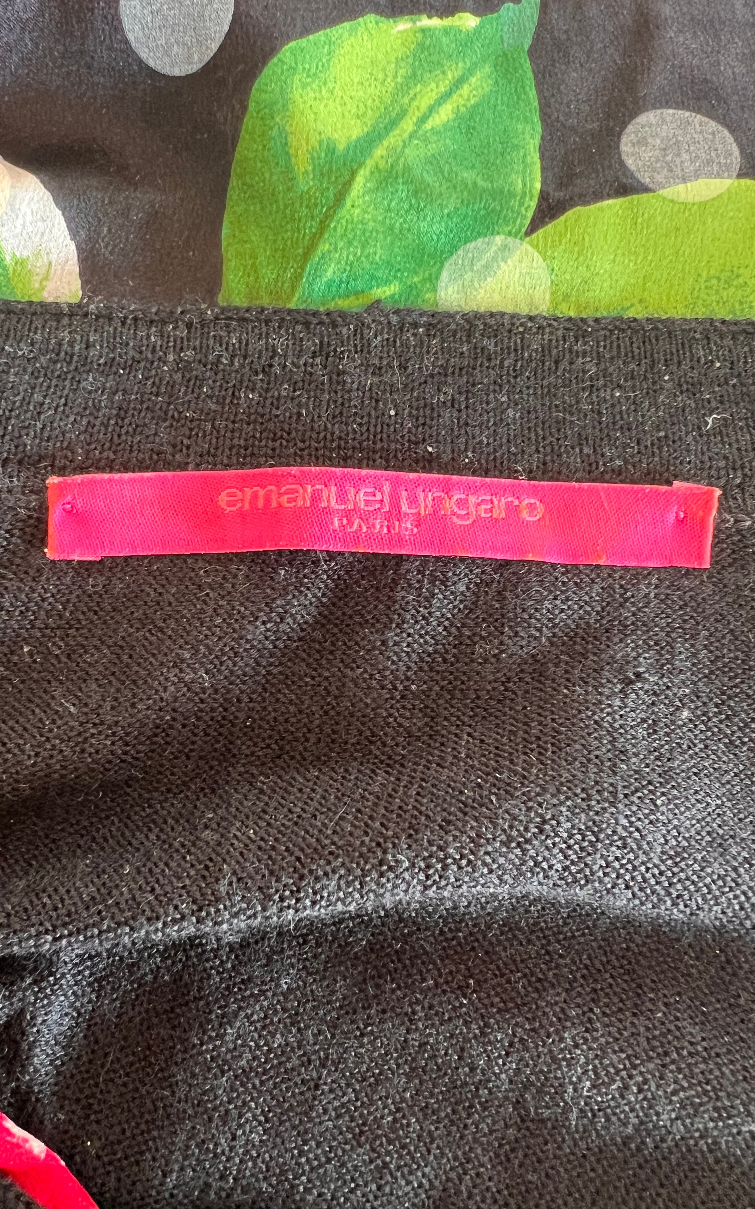 Vintage Emanuel Ungaro Silk Cashmere Cardigan