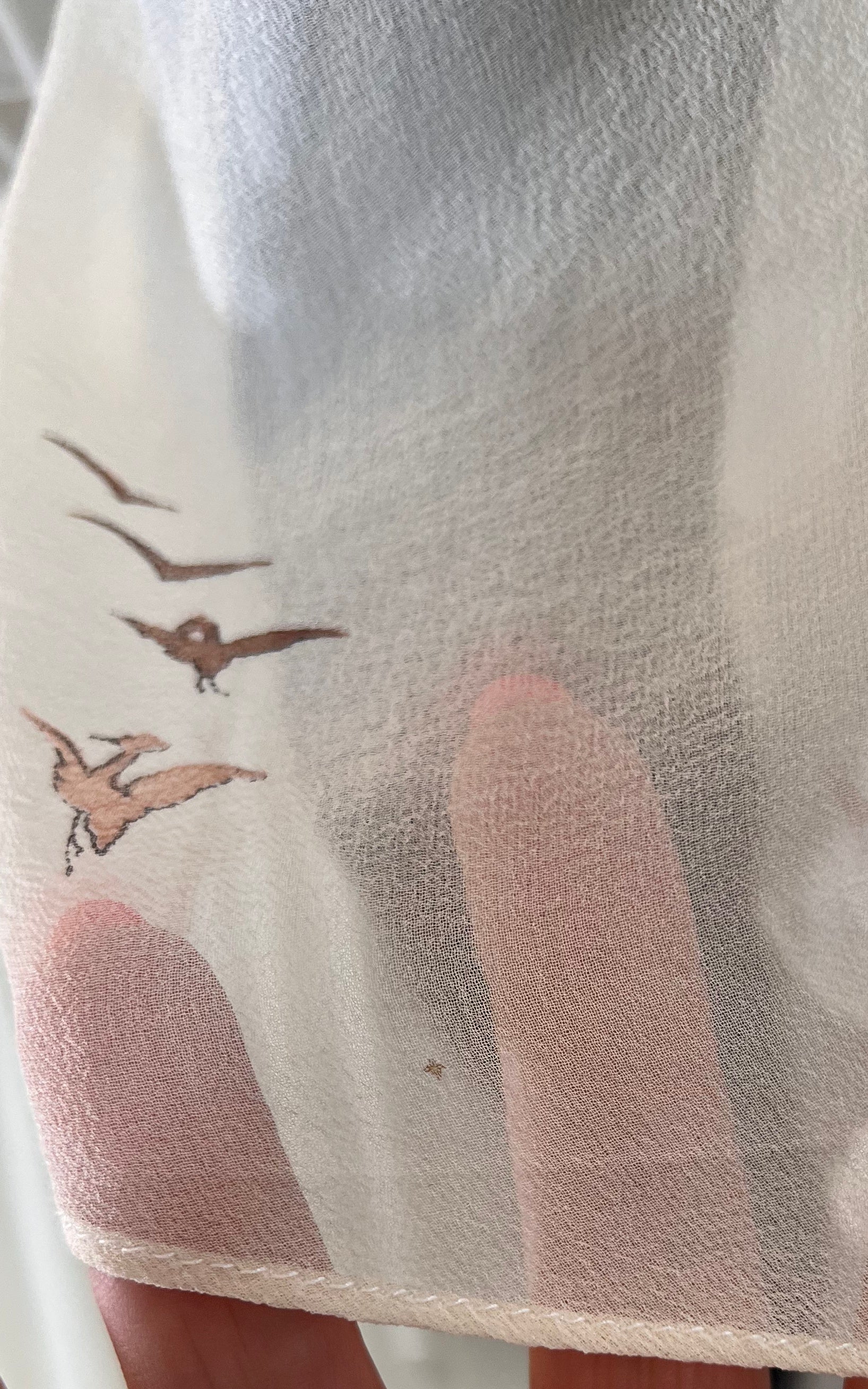 Vintage 70s Romantic Silk Dress