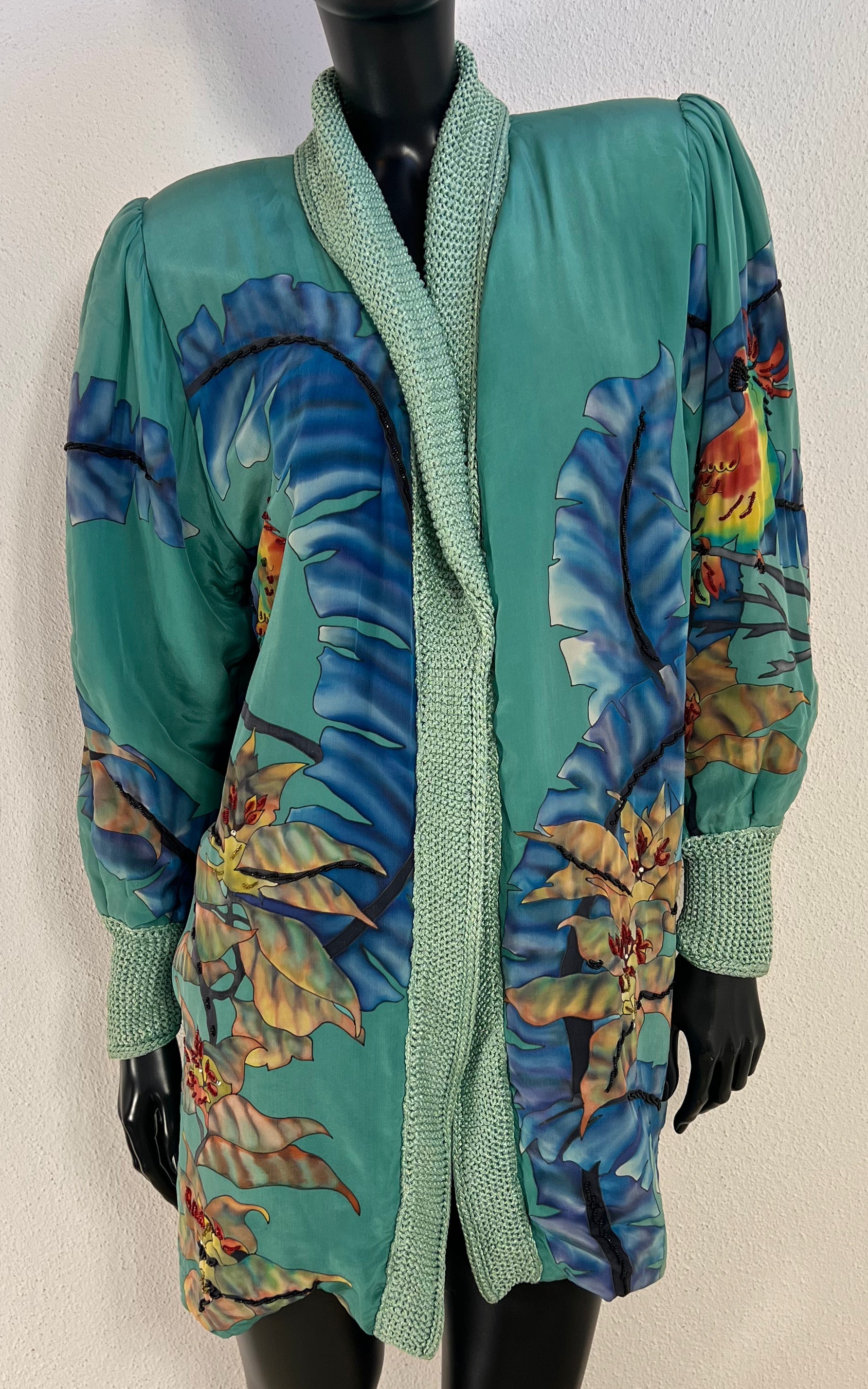 Vintage Berkan Design Silk Cardigan