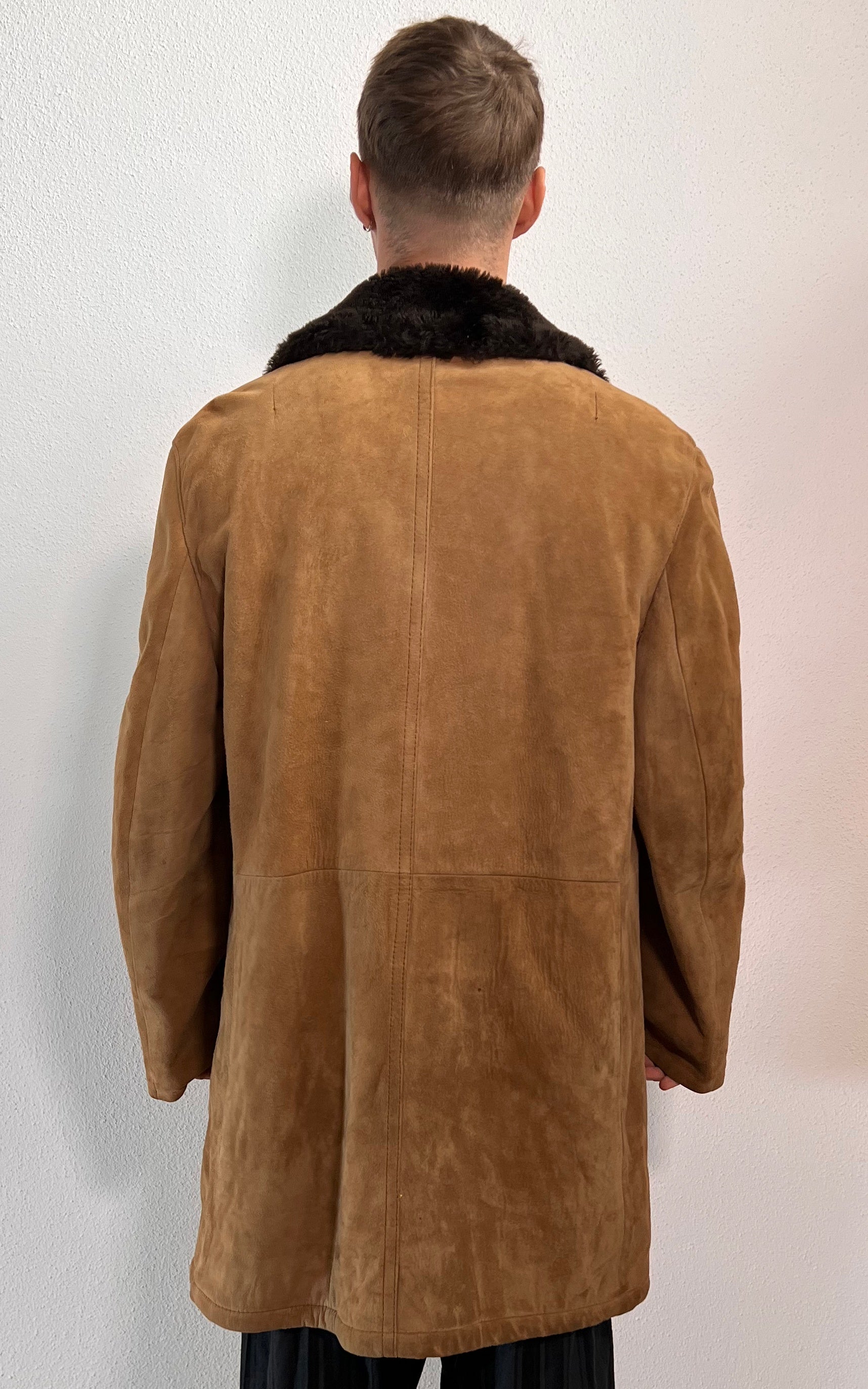 Vintage MENS 70s Shearling Coat