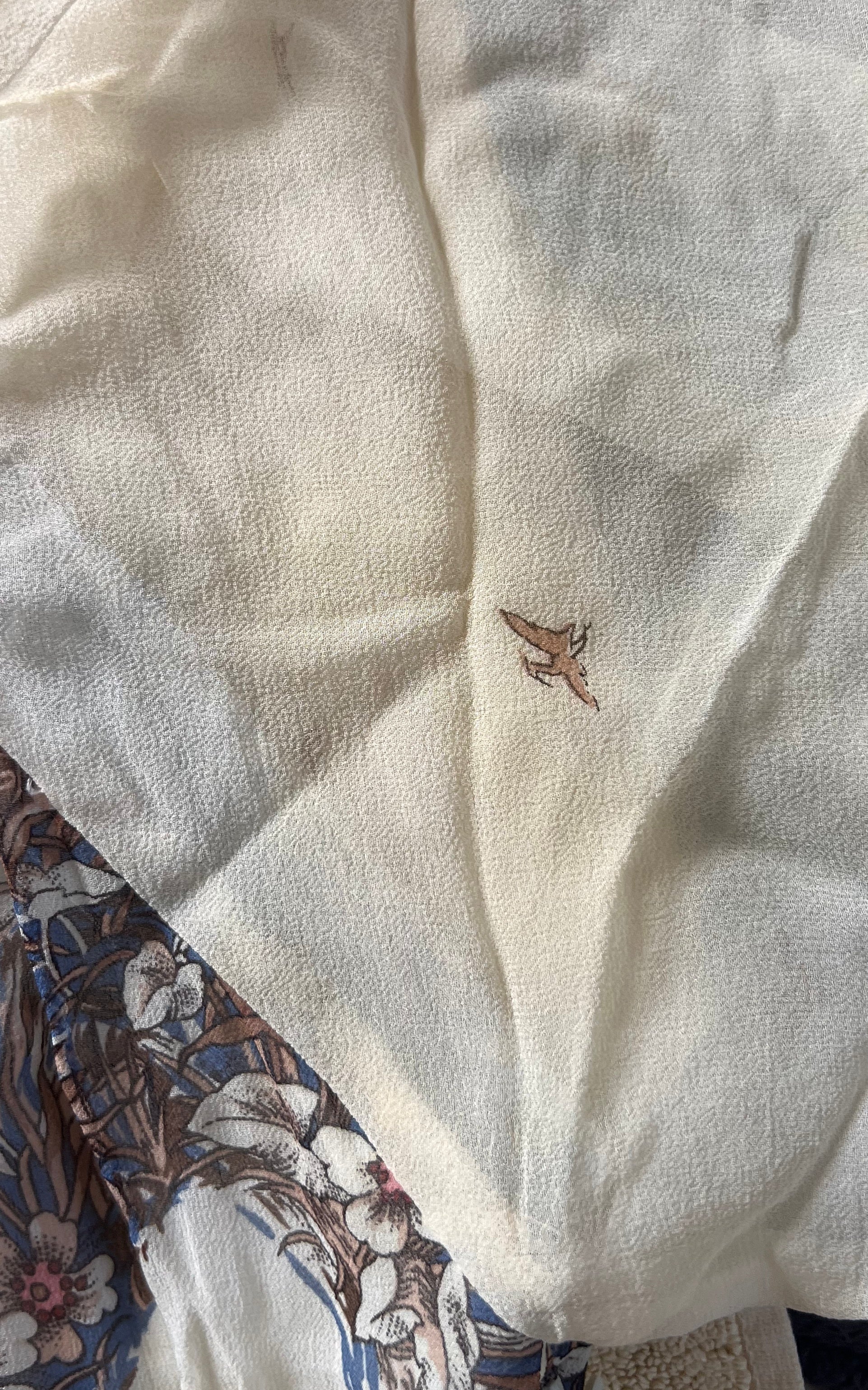 Vintage 70s Romantic Silk Dress