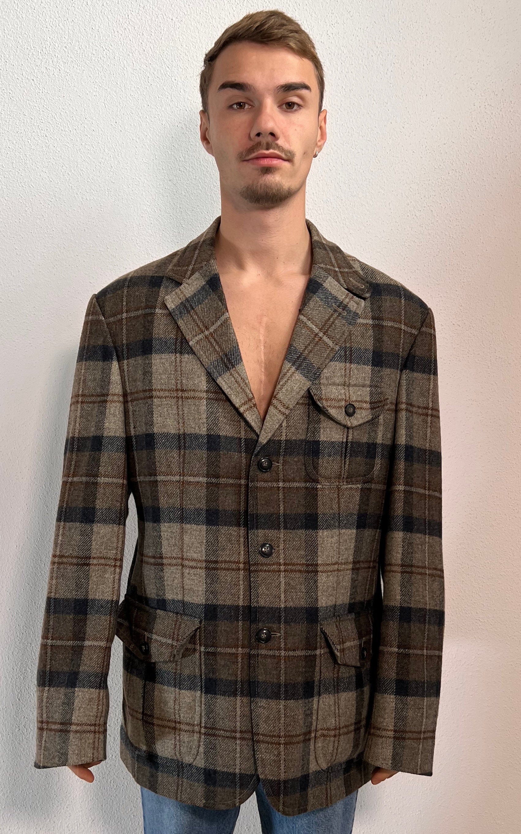 Vintage MENS D.A.K.S. London Tartan Jacket