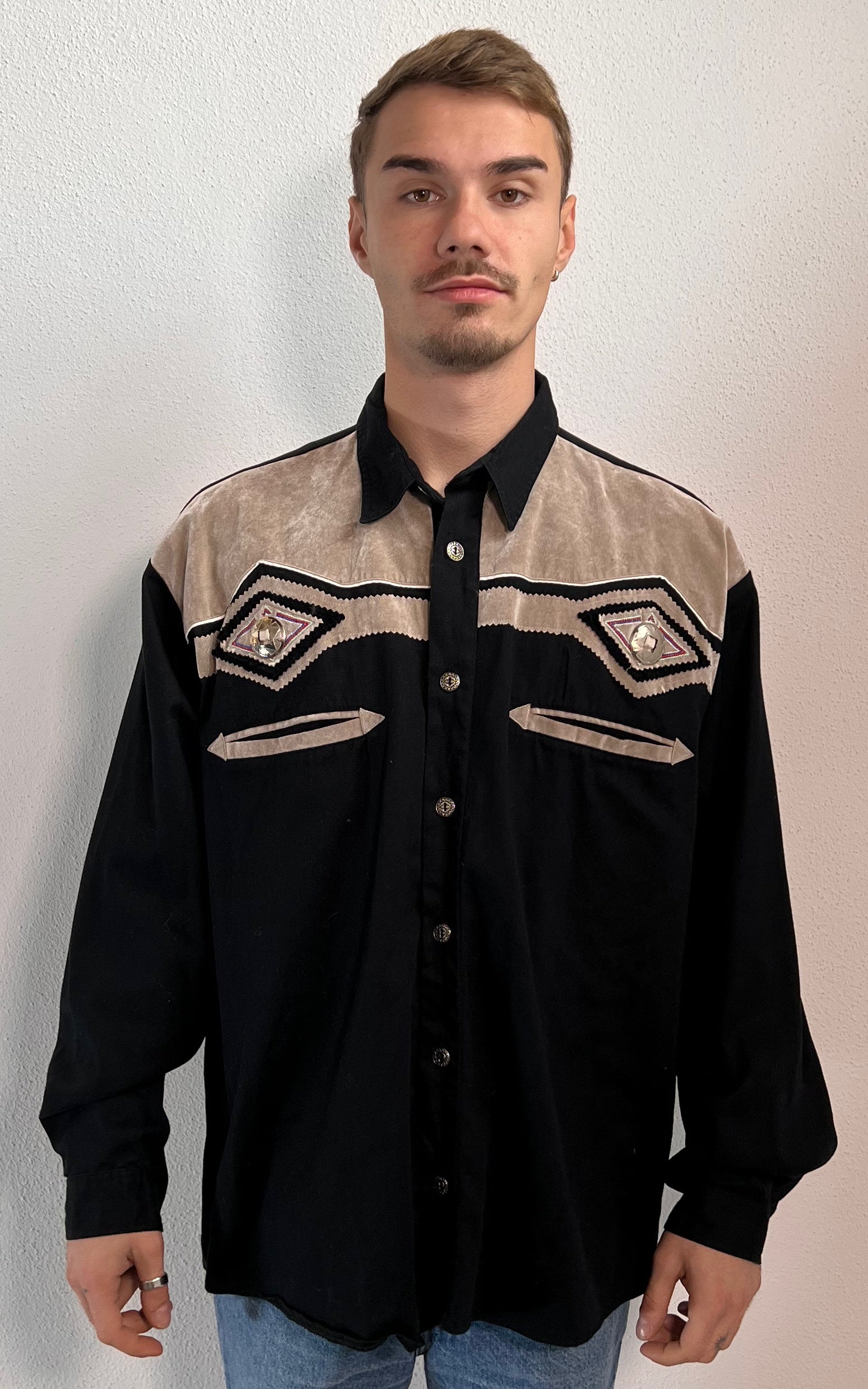 Vintage MENS Western Button Down Shirt