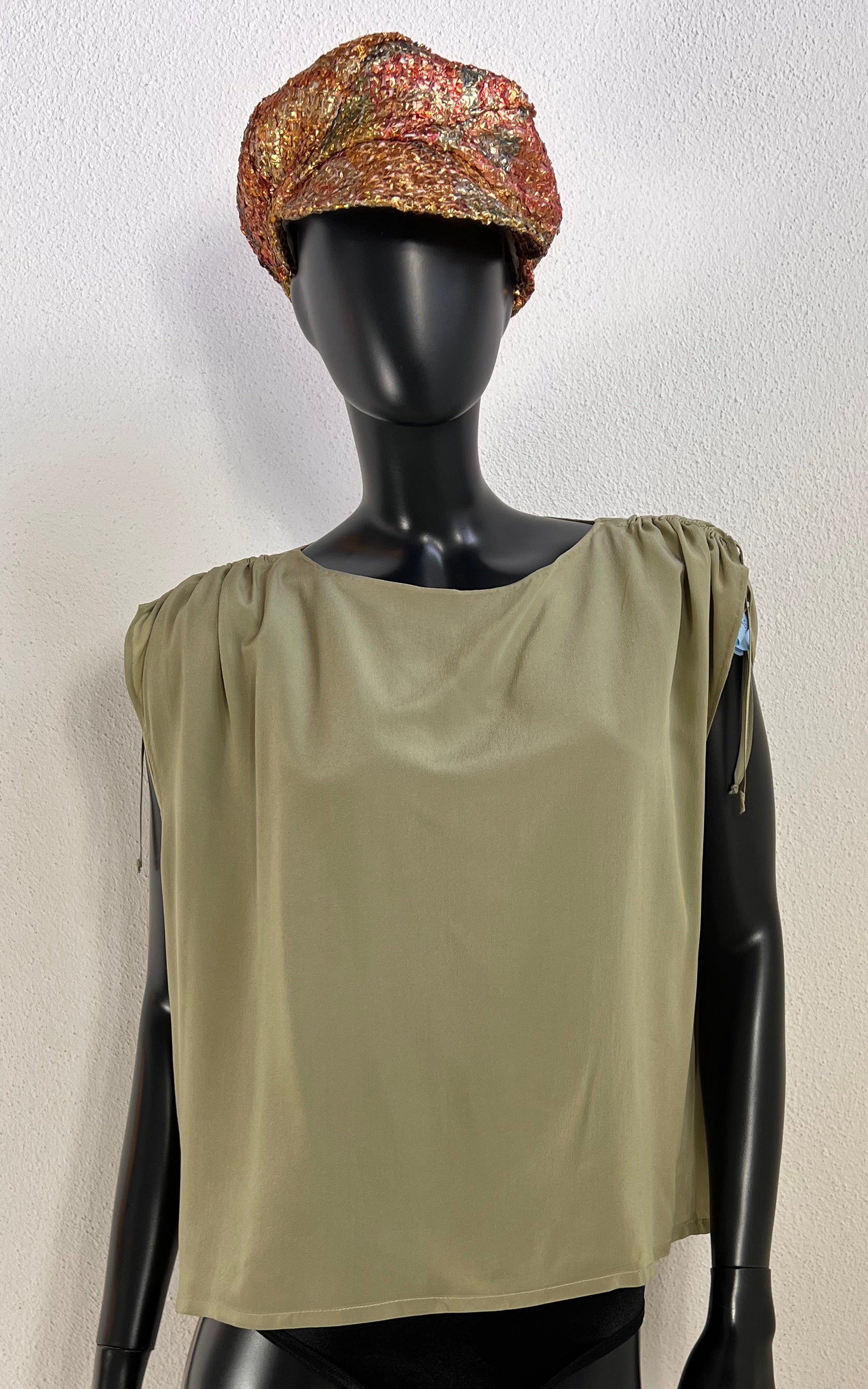Vintage Sage Silk Top