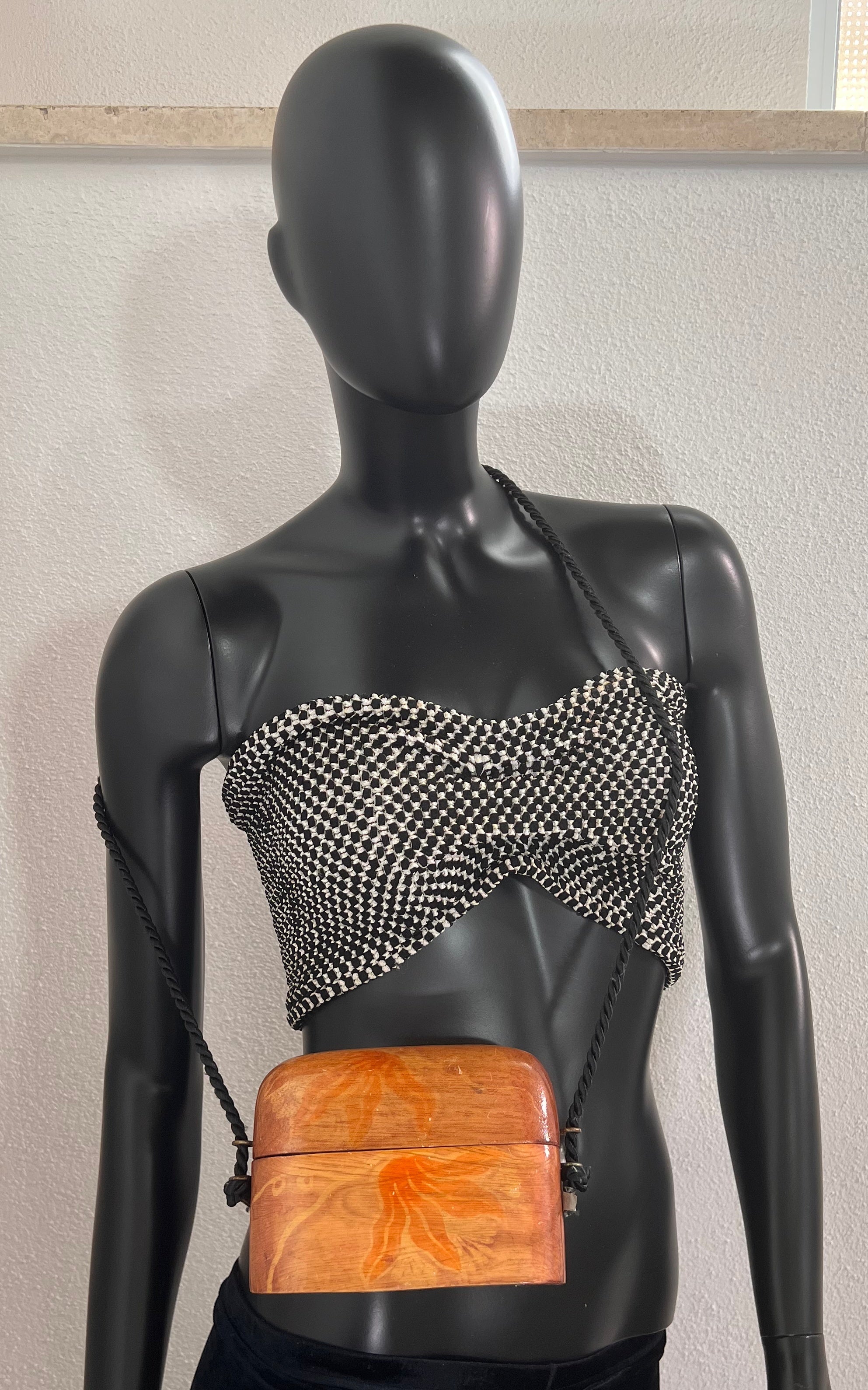 Vintage Asia Wood Bag