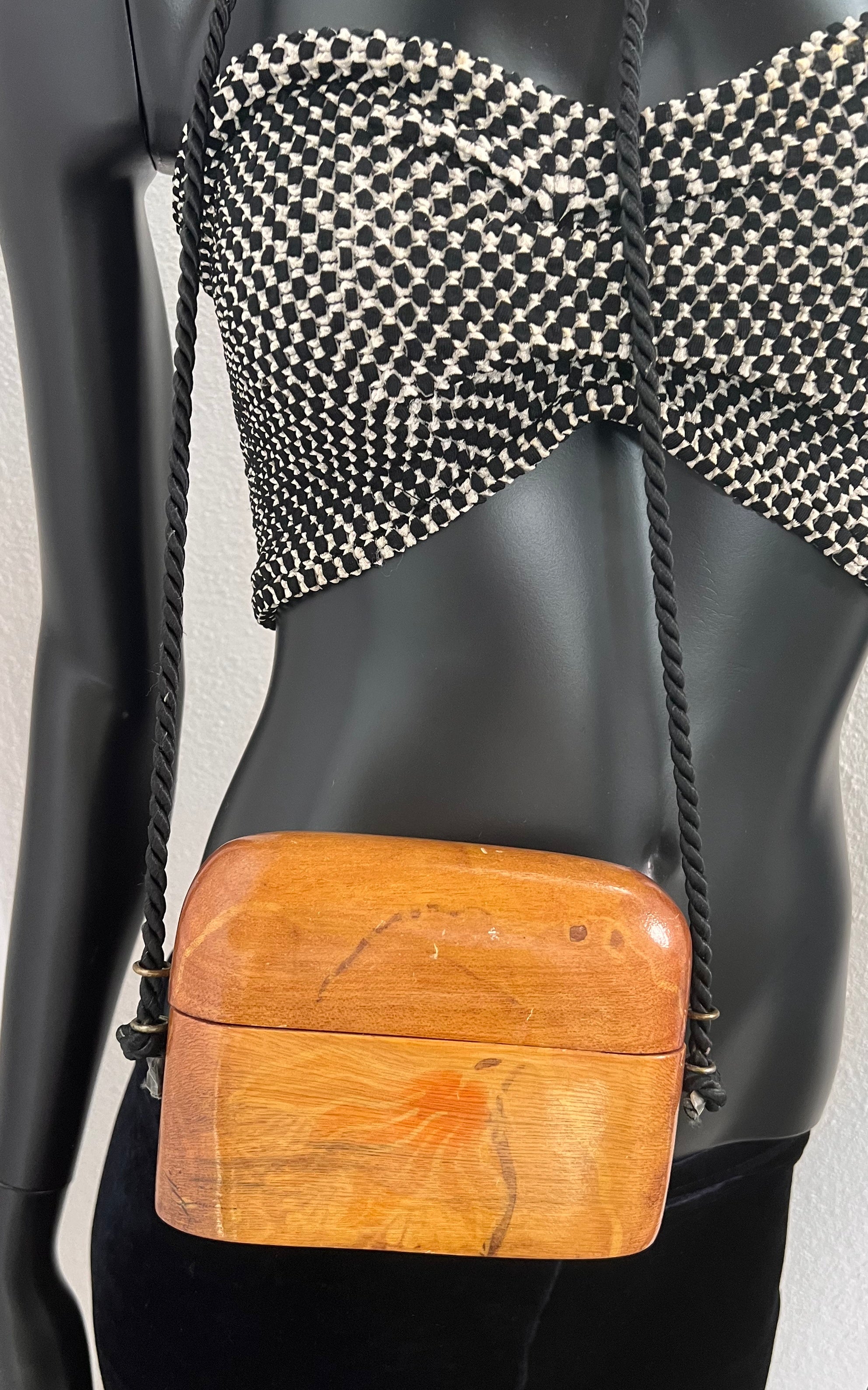 Vintage Asia Wood Bag