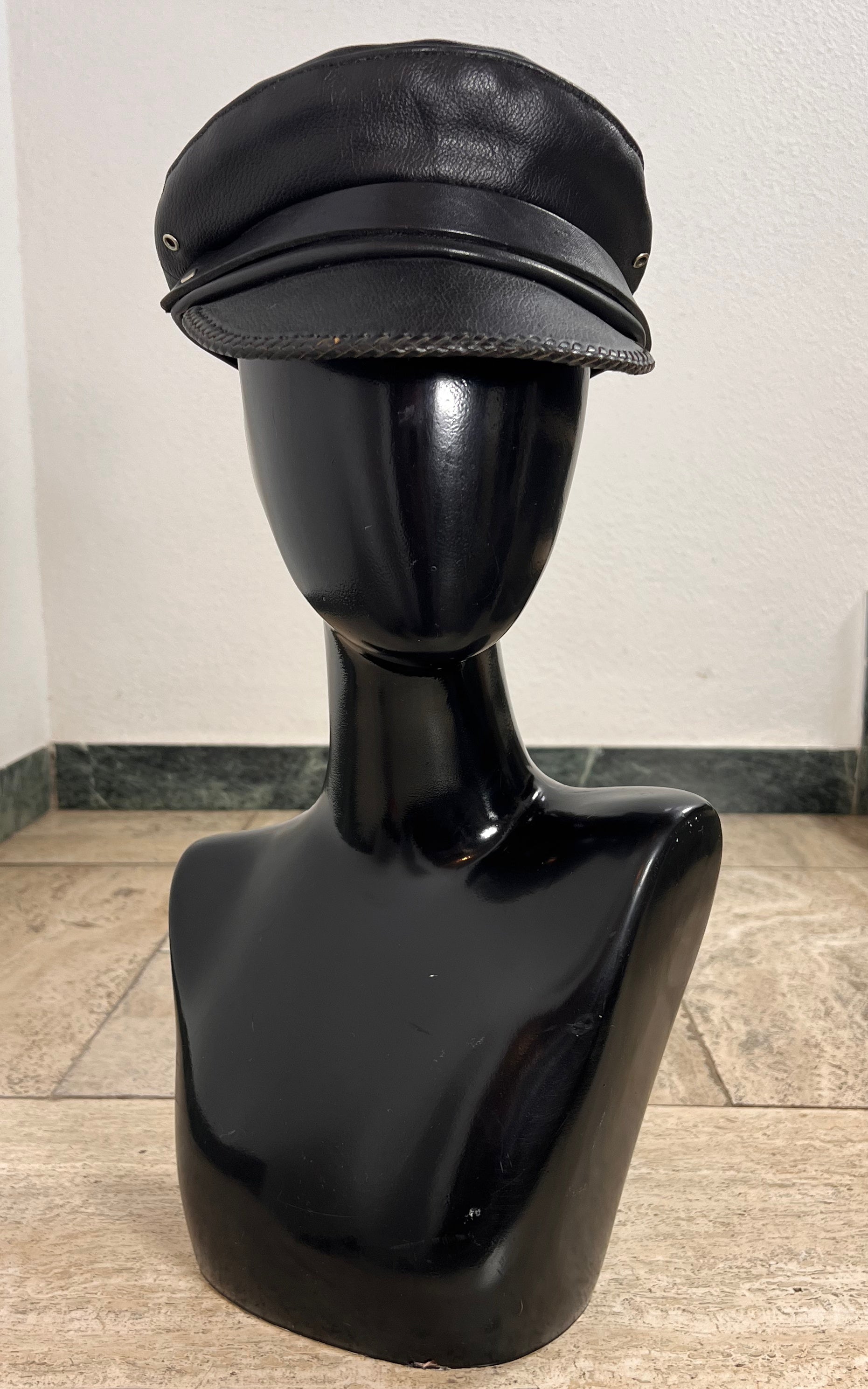 Vintage 70s Leather Cap by the Leather Works California